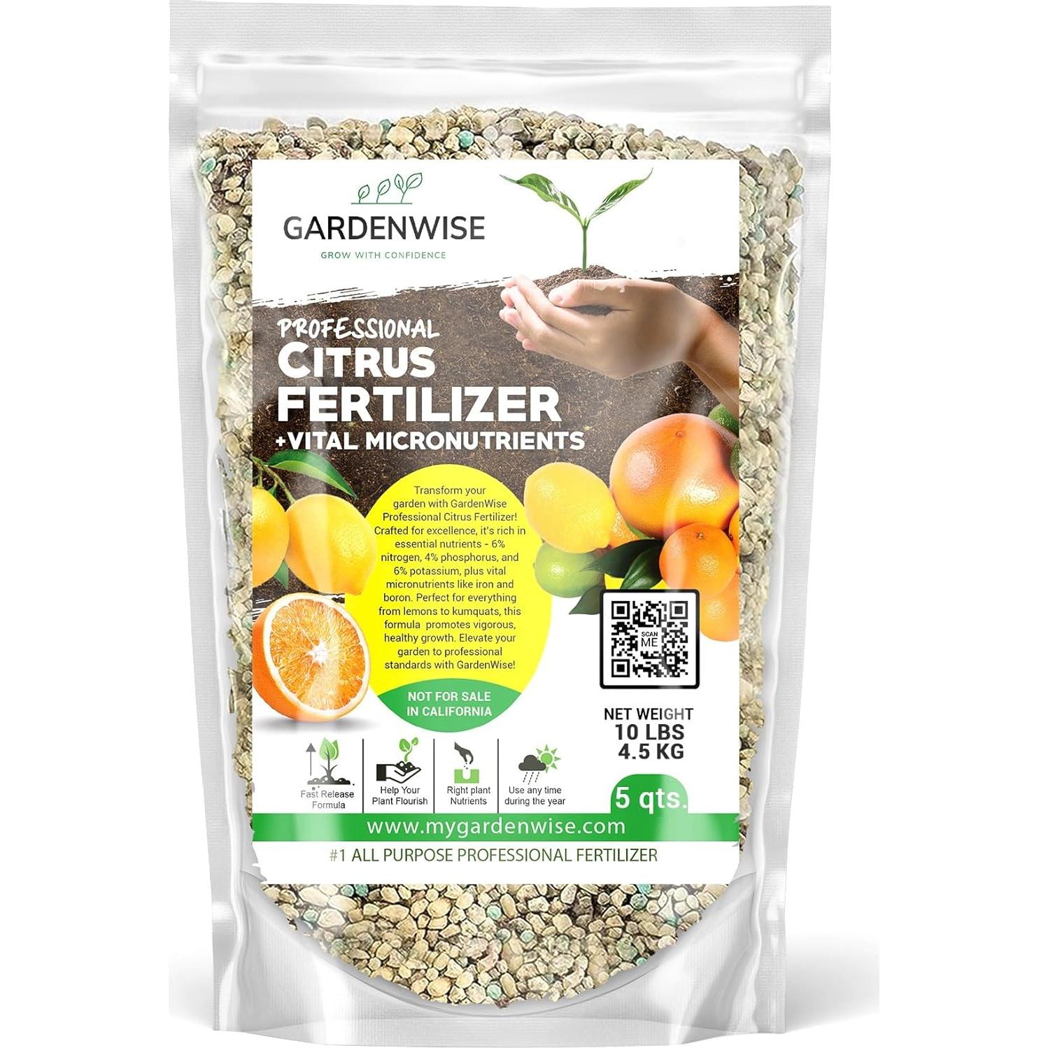 Fertilizante Orgánico para Cítricos GardenWise 473ml - NPK Balanceado