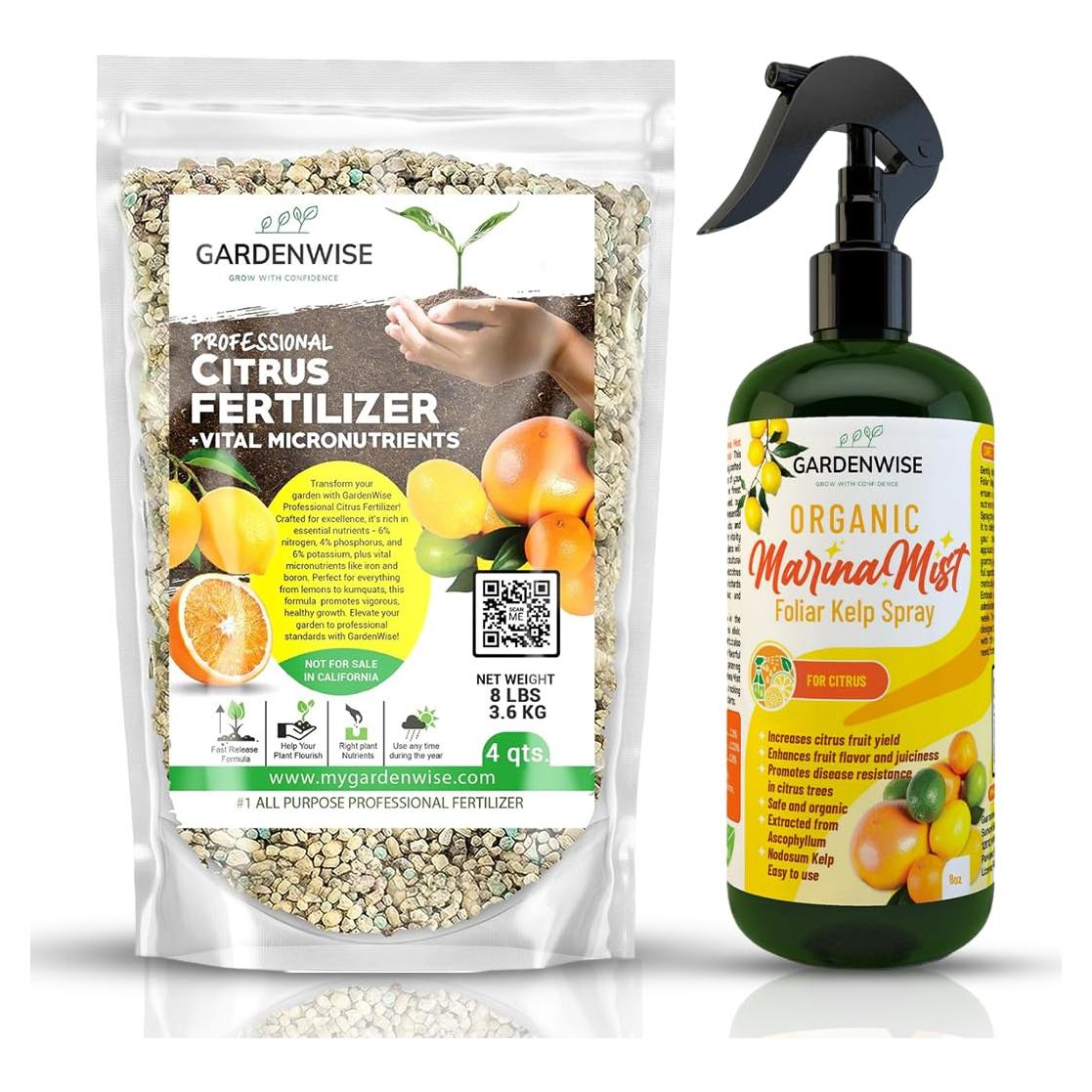 Fertilizante Orgánico para Cítricos GardenWise 4L - NPK Balanceado