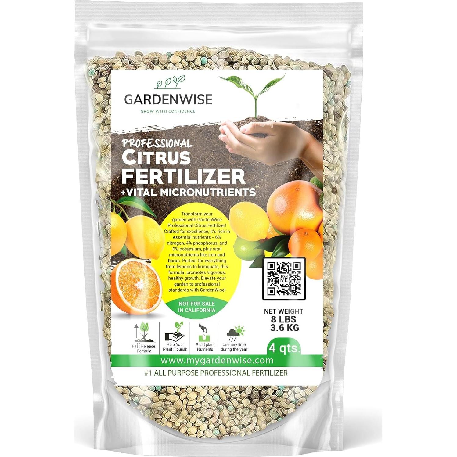 Fertilizante Orgánico para Cítricos GardenWise 4L - NPK Balanceado
