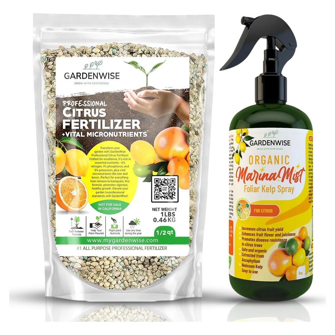 Fertilizante Orgánico para Cítricos GardenWise 0.5L - NPK Balanceado