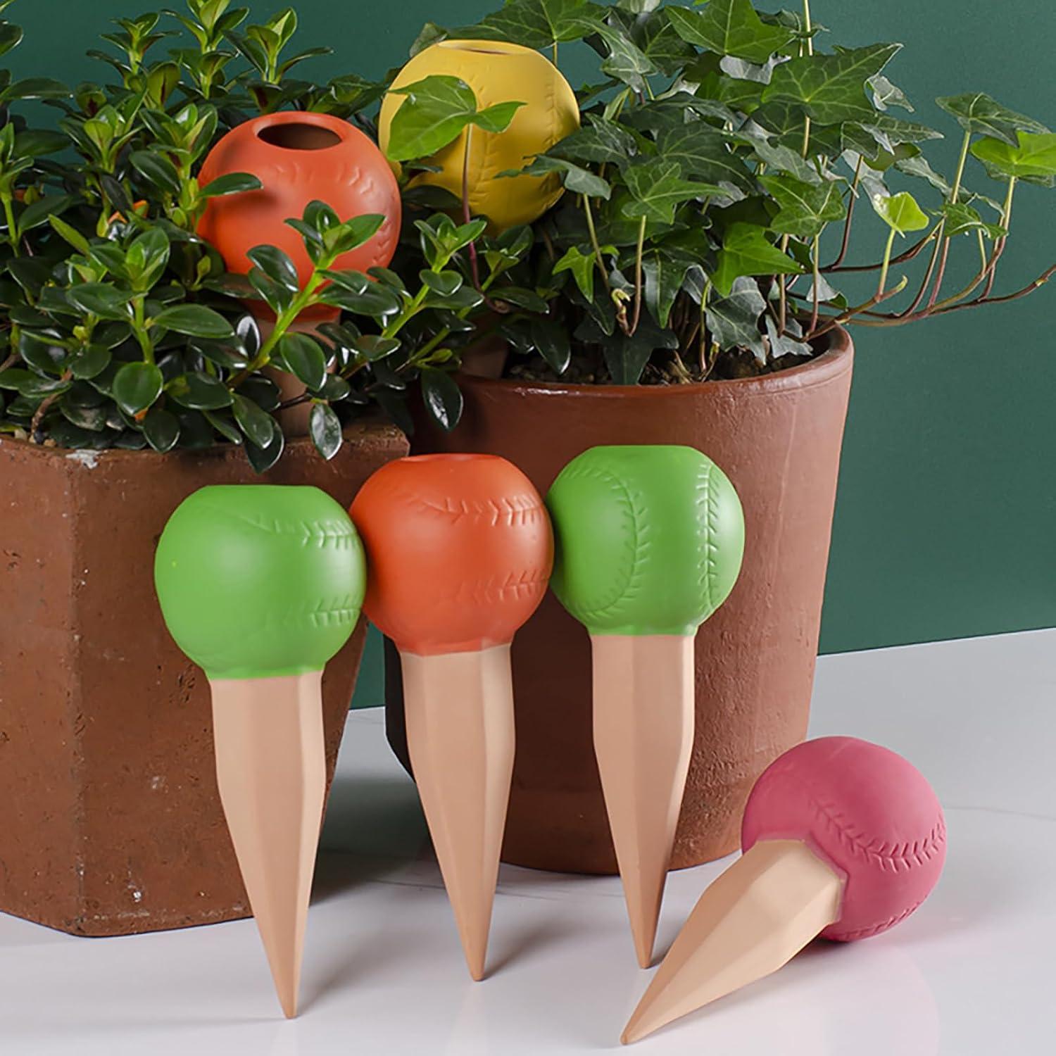 Picos de Riego de Terracota RoseFlower 150ml - 4 Pcs