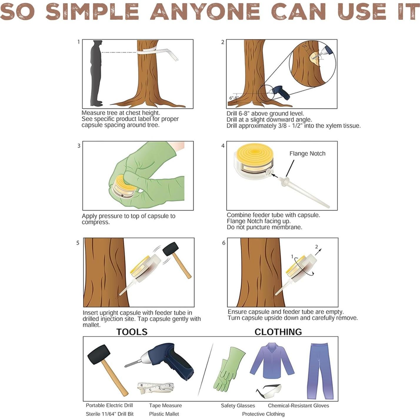 Fertilizante Inyector Mauget Stemix Plus 24 Cápsulas 6ml