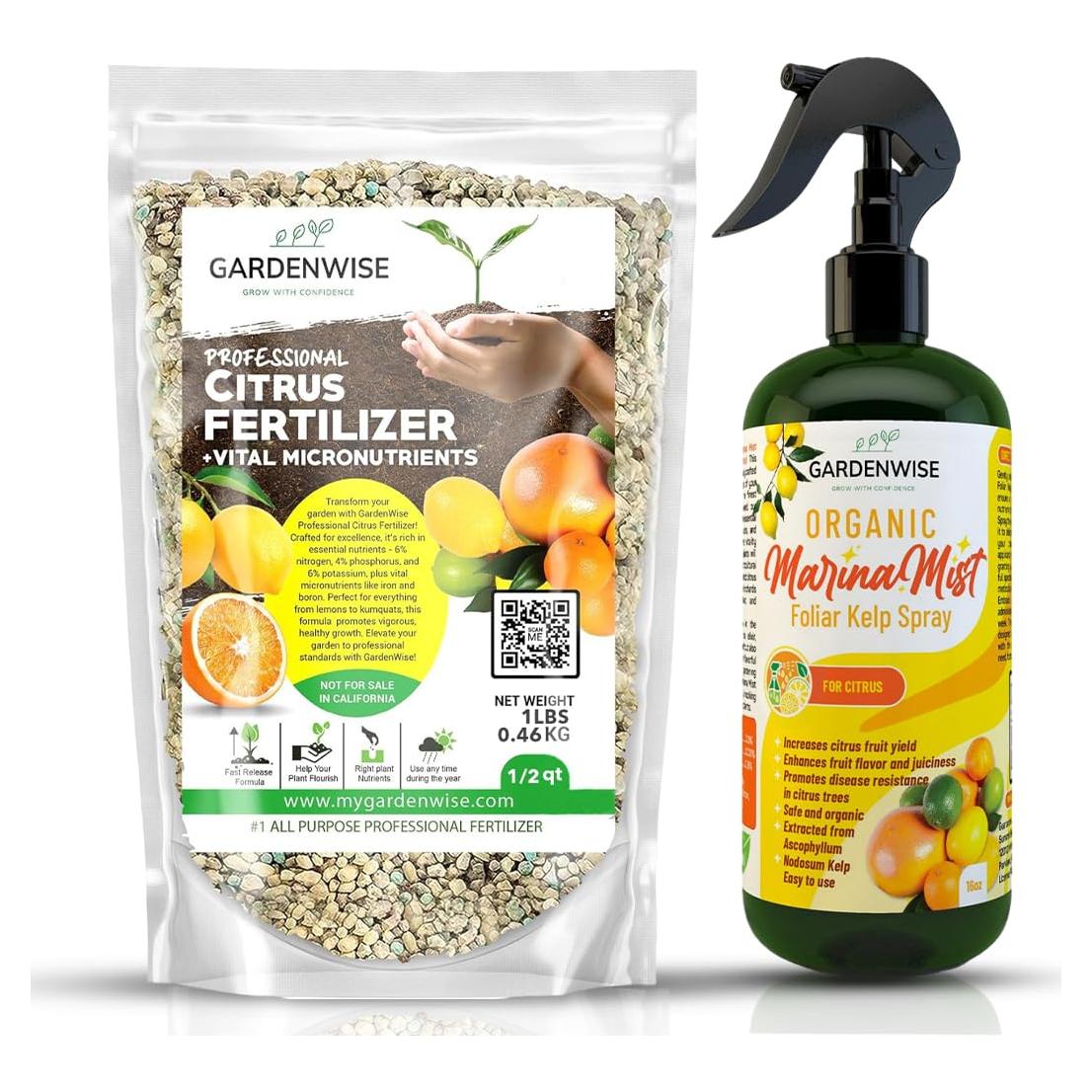 Fertilizante Orgánico para Cítricos GardenWise 16oz - NPK Balanceado