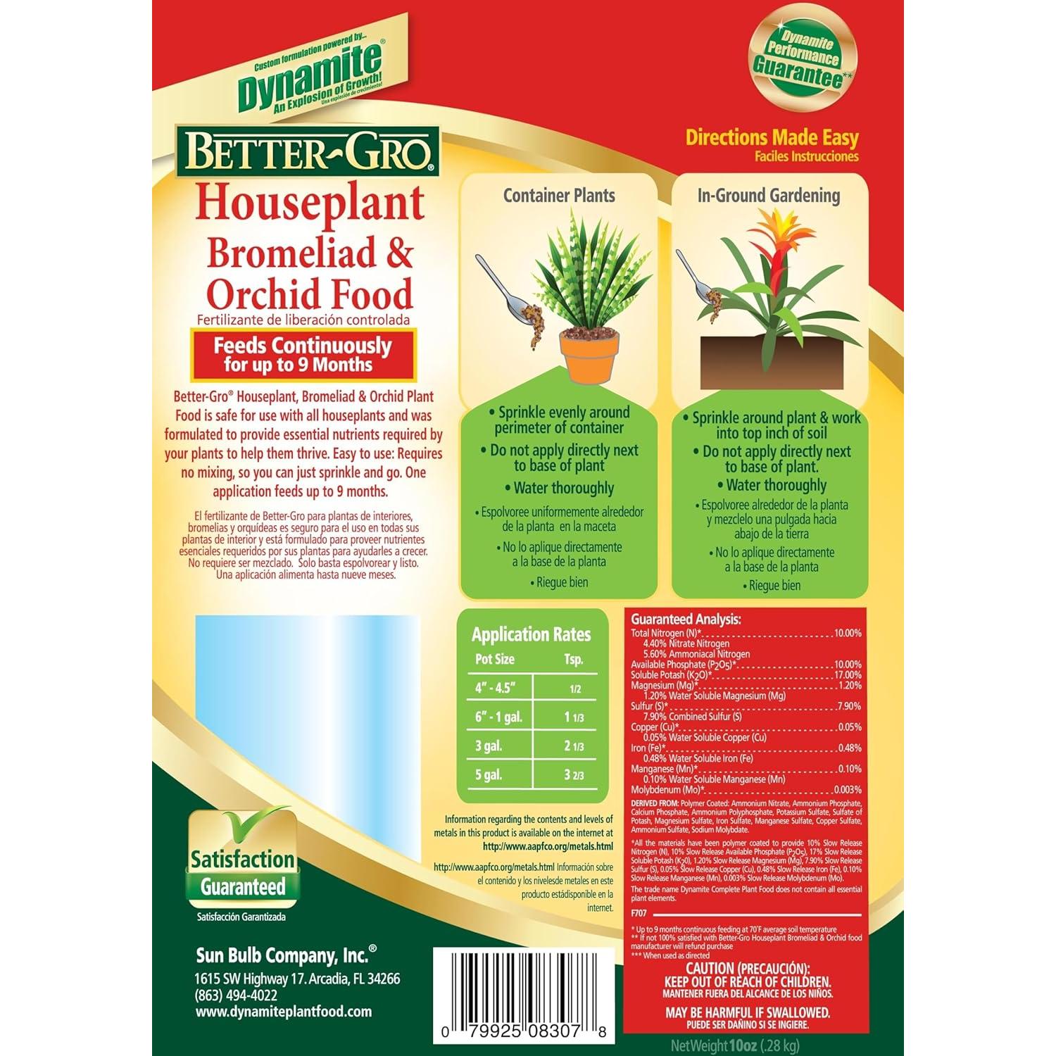 Alimento para Orquídeas y Plantas de Interior Mejor-Gro 283.5g