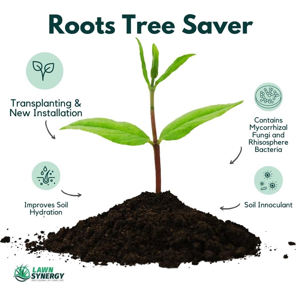 Roots Tree Saver - Inoculante para Trasplante de Árboles y Arbustos 12 Paquetes