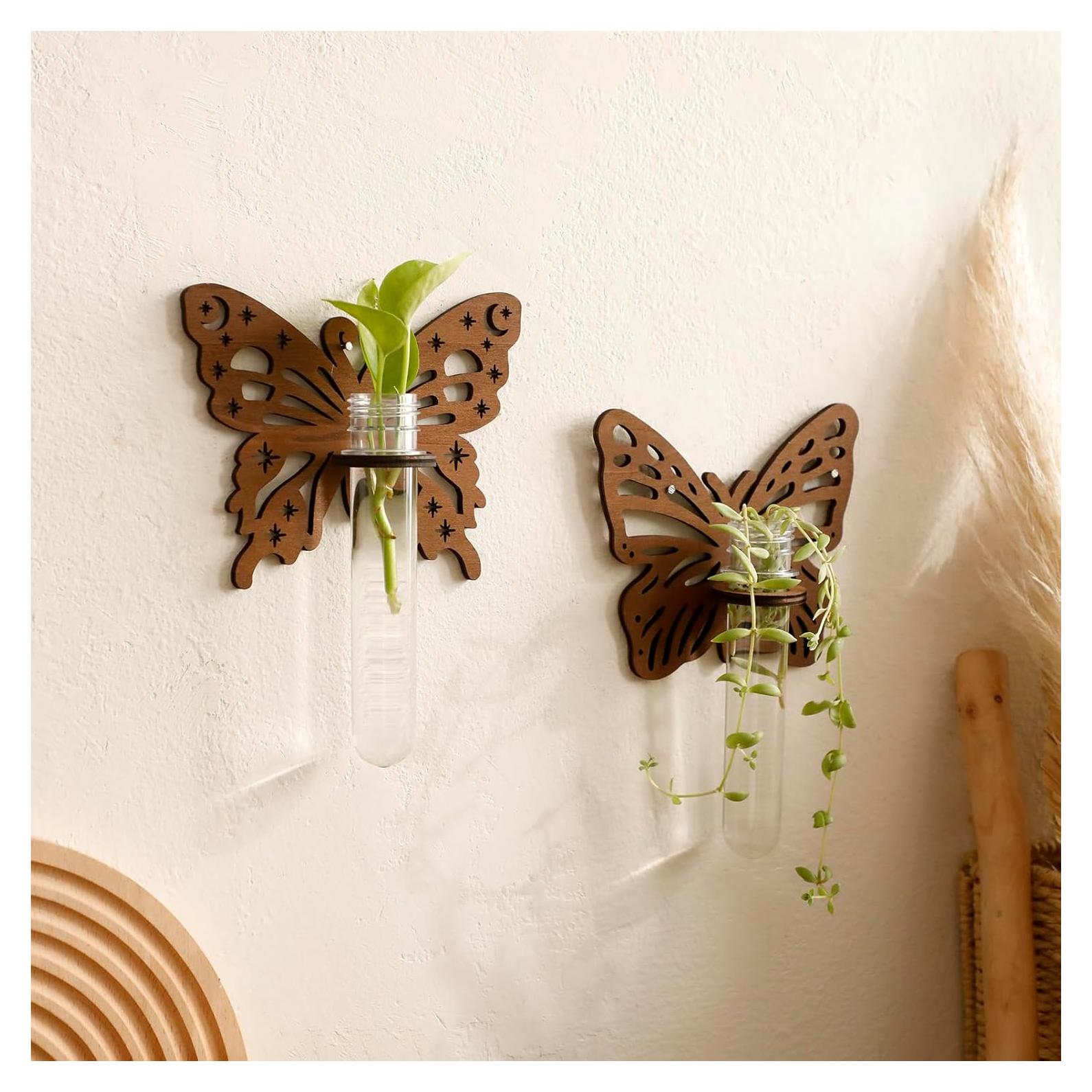 Estación de Propagación de Plantas Artilady - Terrario Colgante de Madera