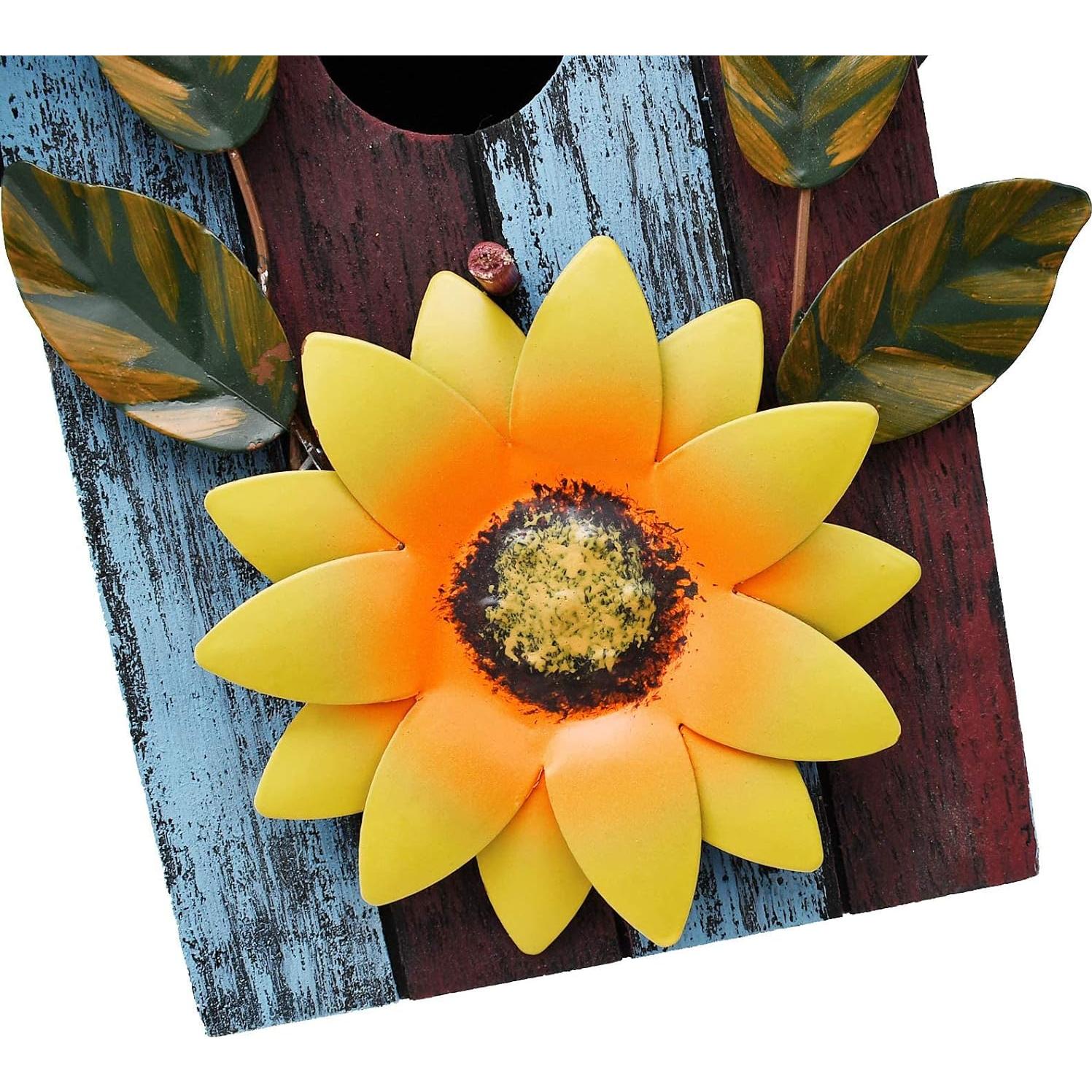 Casa de pájaros de madera K KILIPES 16.19x10.80x23.75cm azul