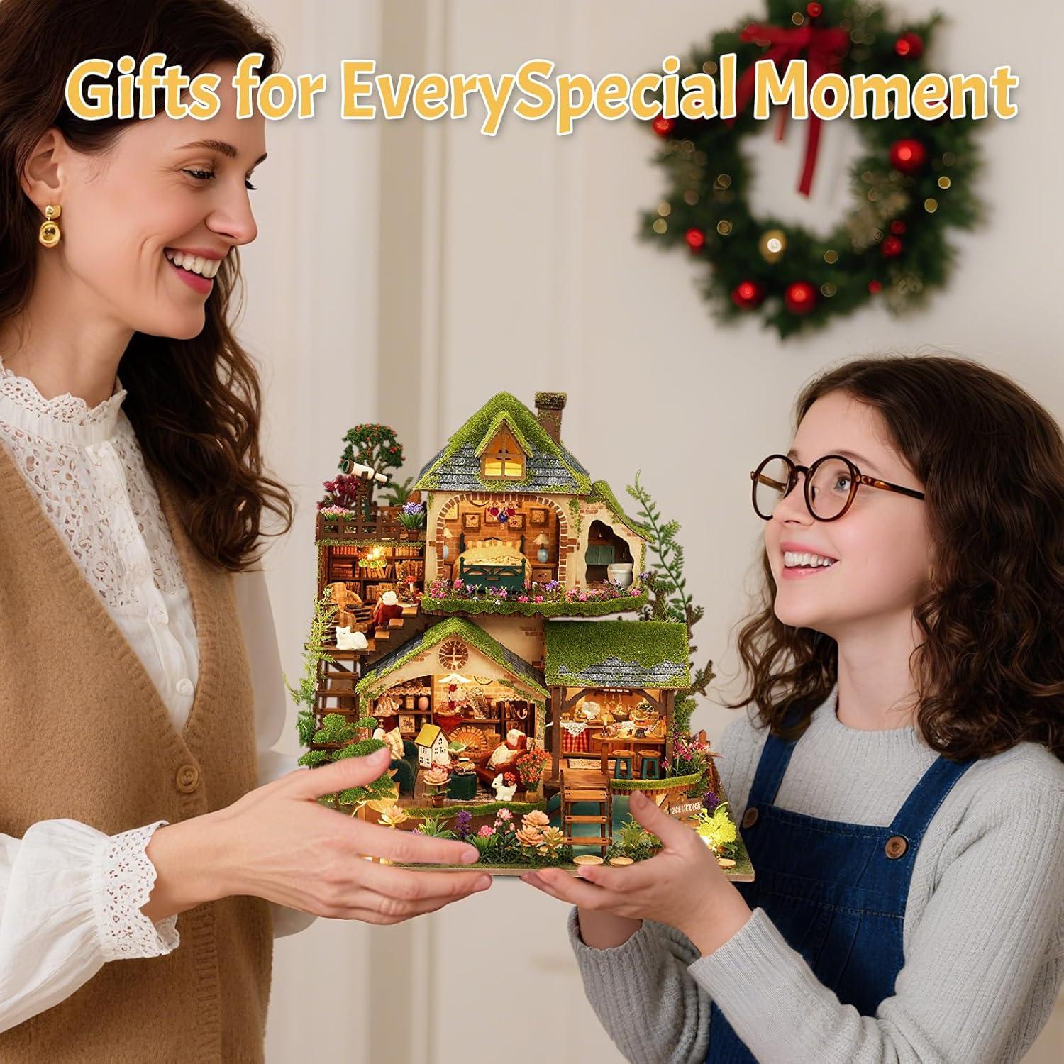 Kit Casa Miniatura DIY Aventura en el Bosque con Luces LED