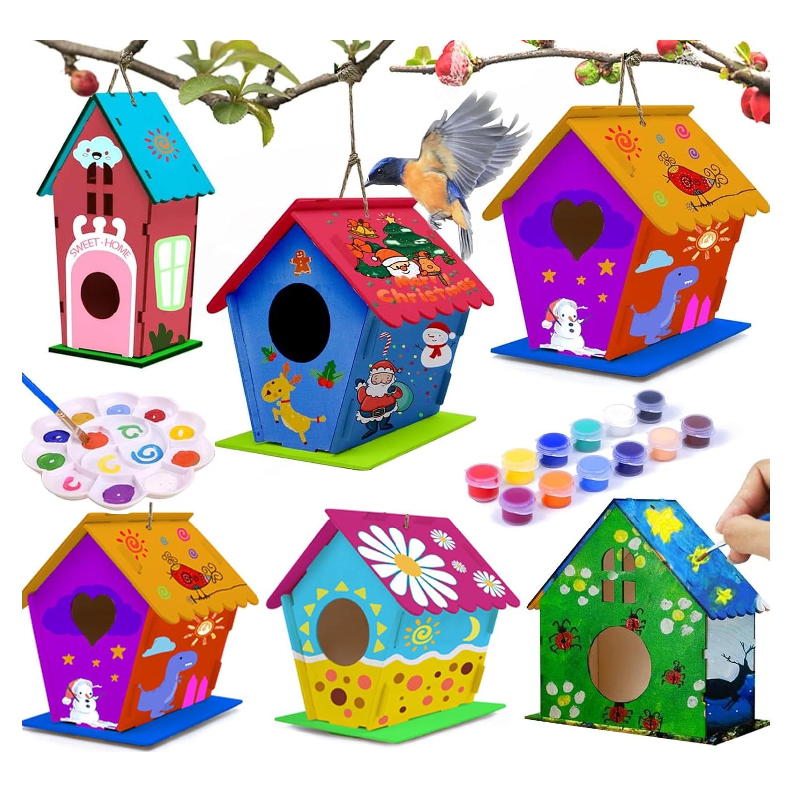Kit de Manualidades Casa para Aves Hapray 6 Proyectos Niños 5-12 Años