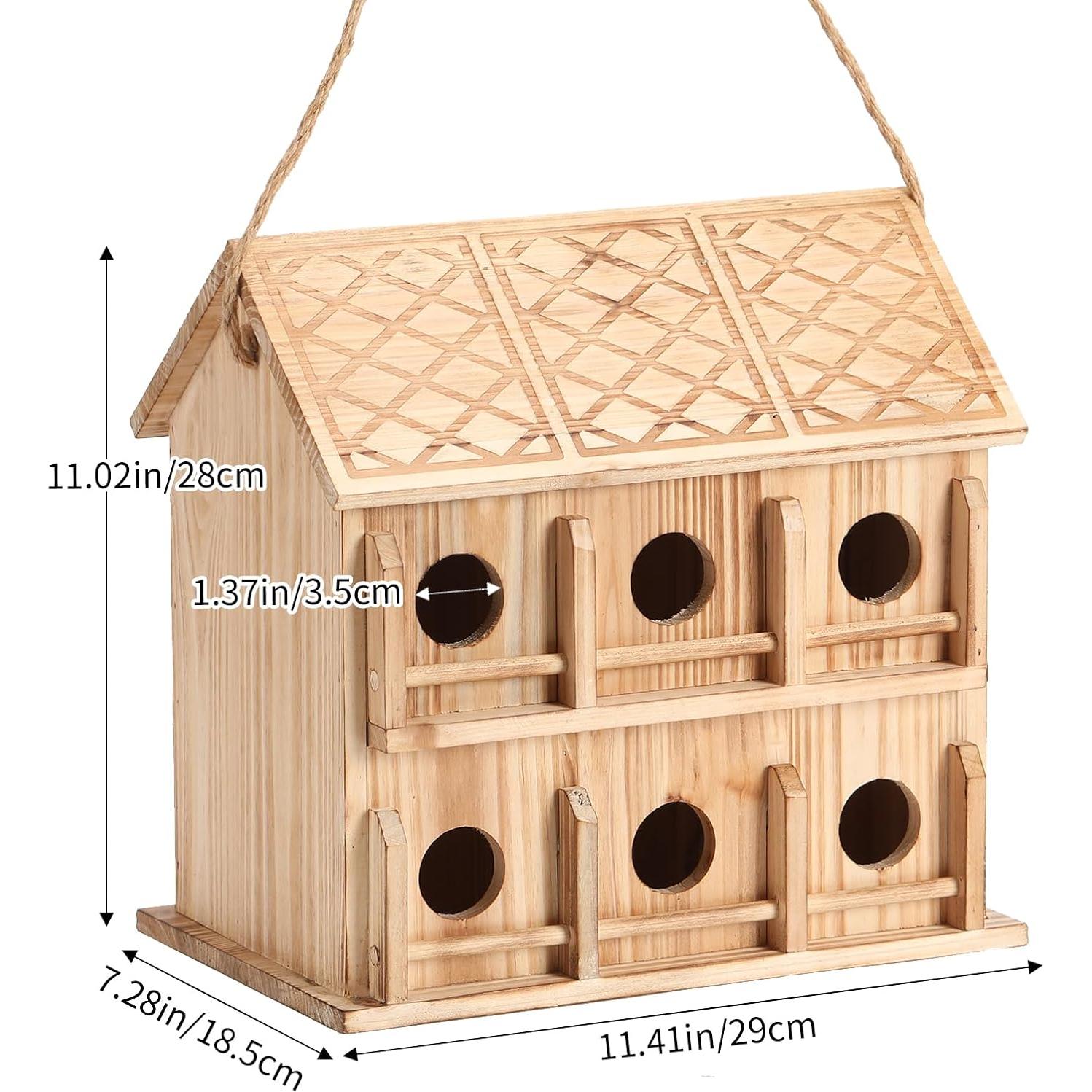 Casa para Aves de Madera Cedro YY-1 para 12 Familias