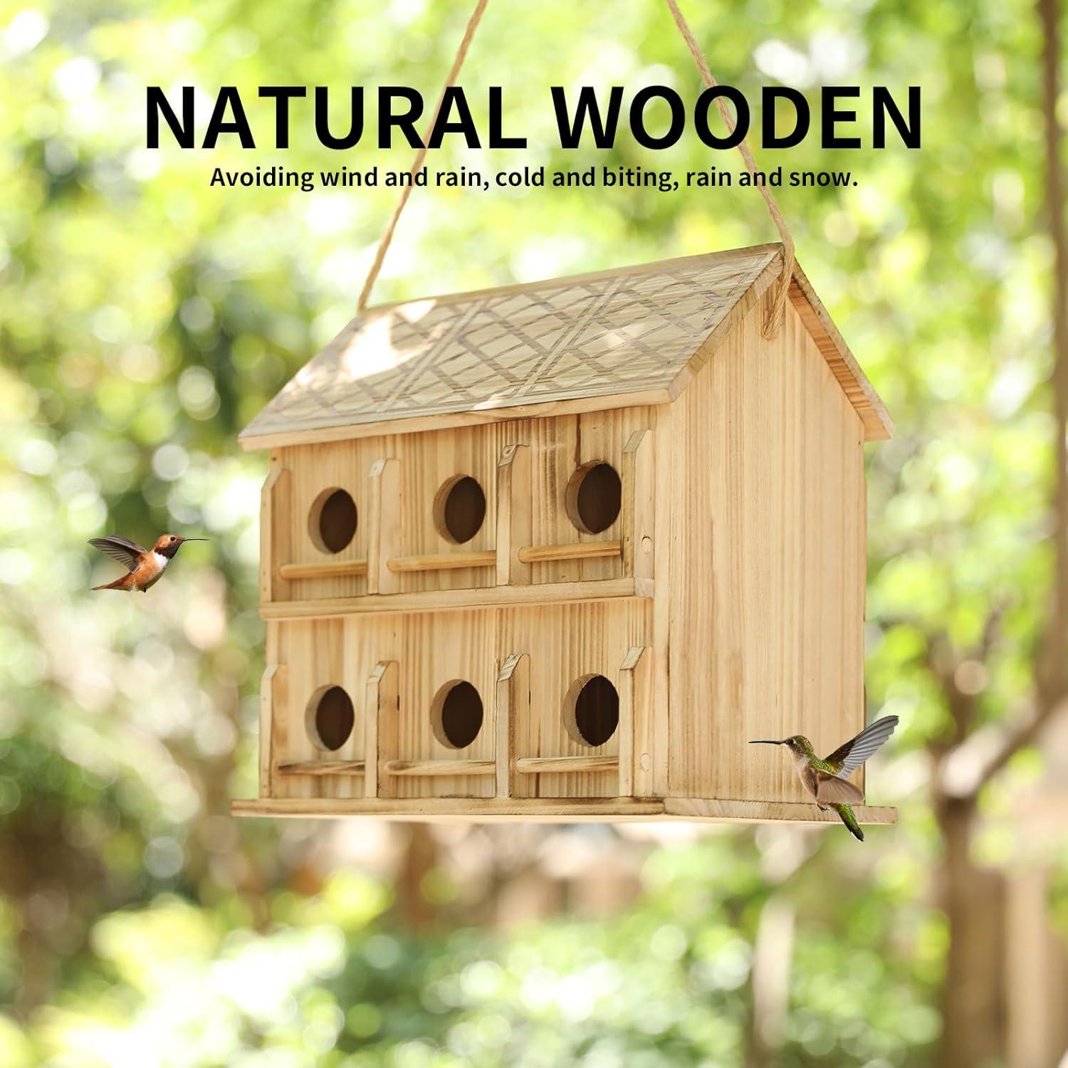 Casa para Aves de Madera Cedro YY-1 para 12 Familias