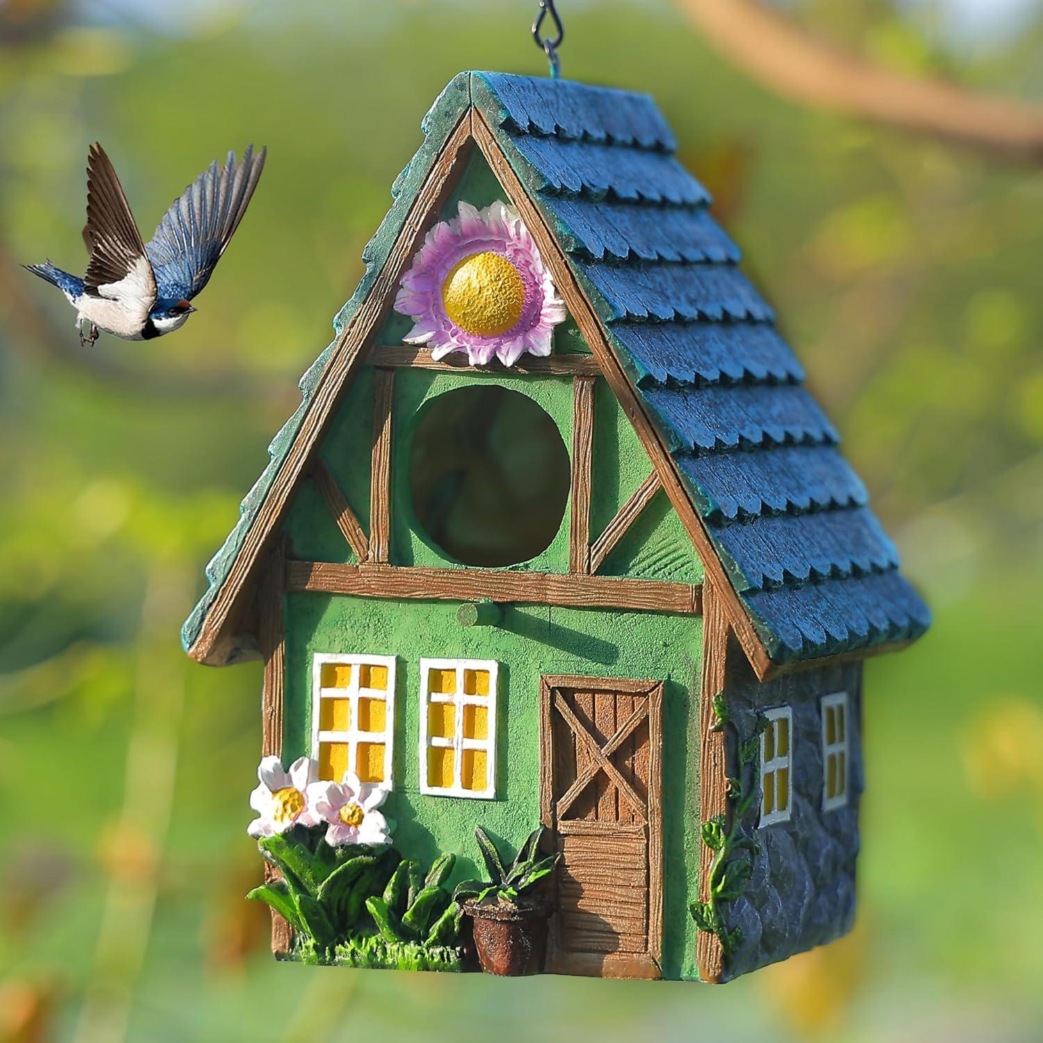 Casa para Aves Exterior Attivolife Resina Colorida 15.5x13x21.3cm