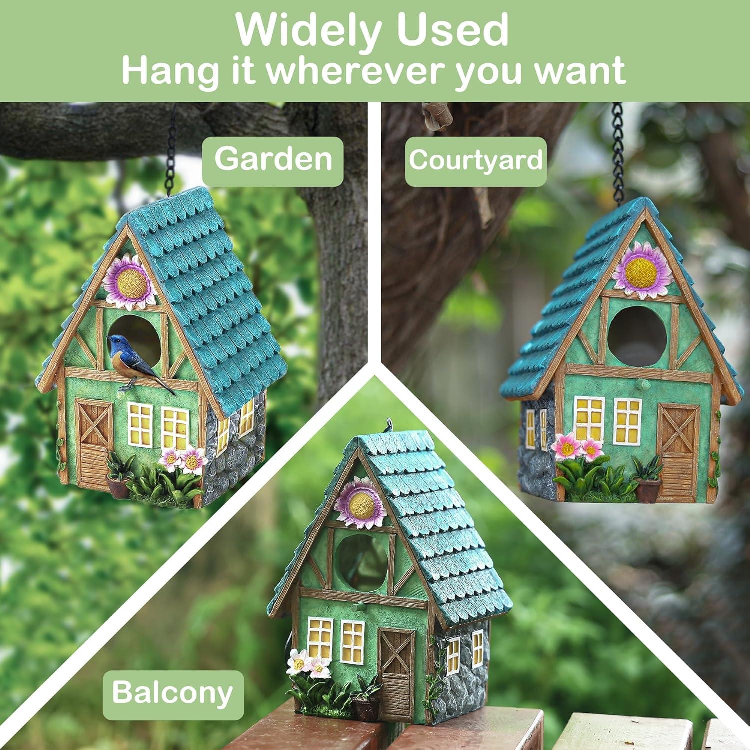 Casa para Aves Exterior Attivolife Resina Colorida 15.5x13x21.3cm