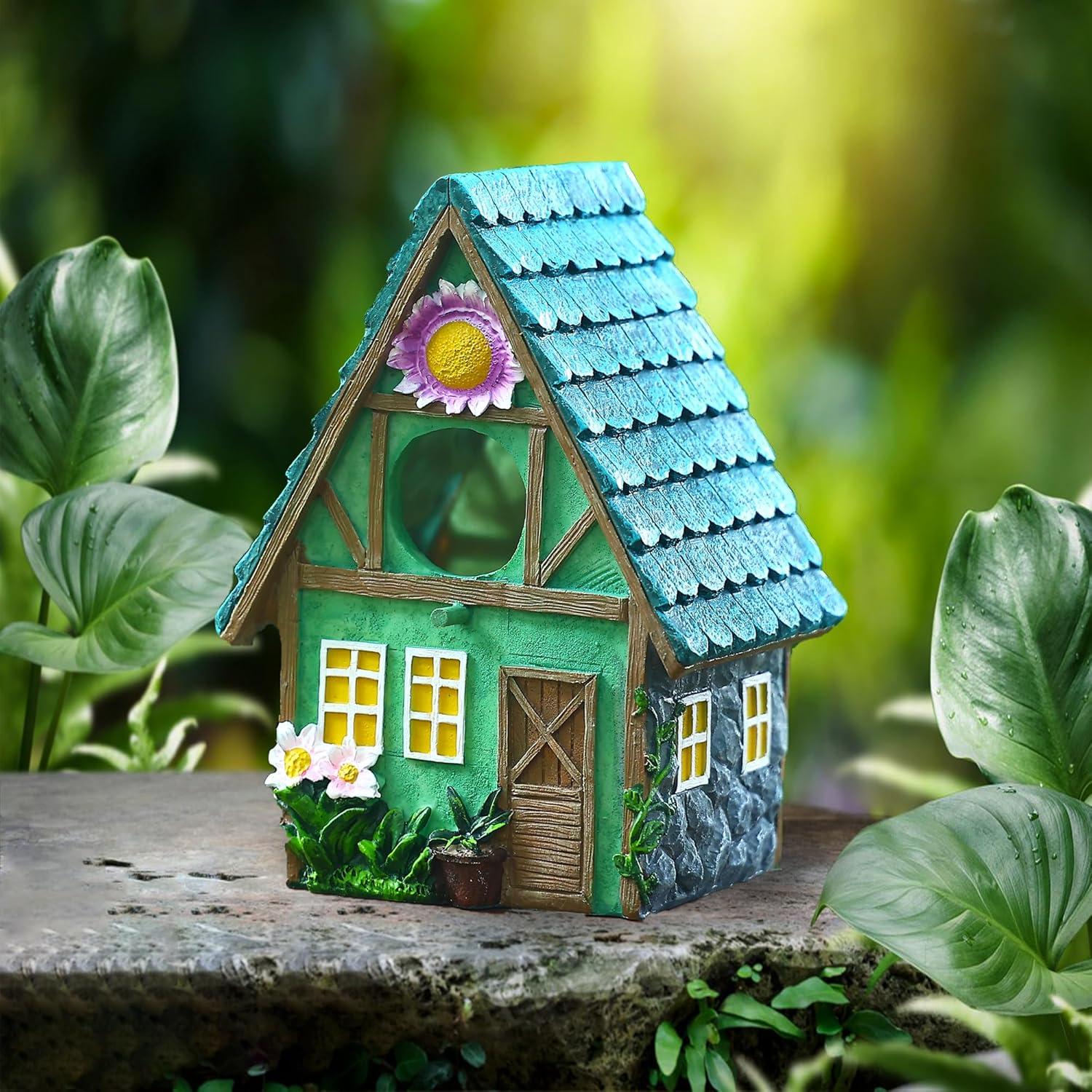 Casa para Aves Exterior Attivolife Resina Colorida 15.5x13x21.3cm