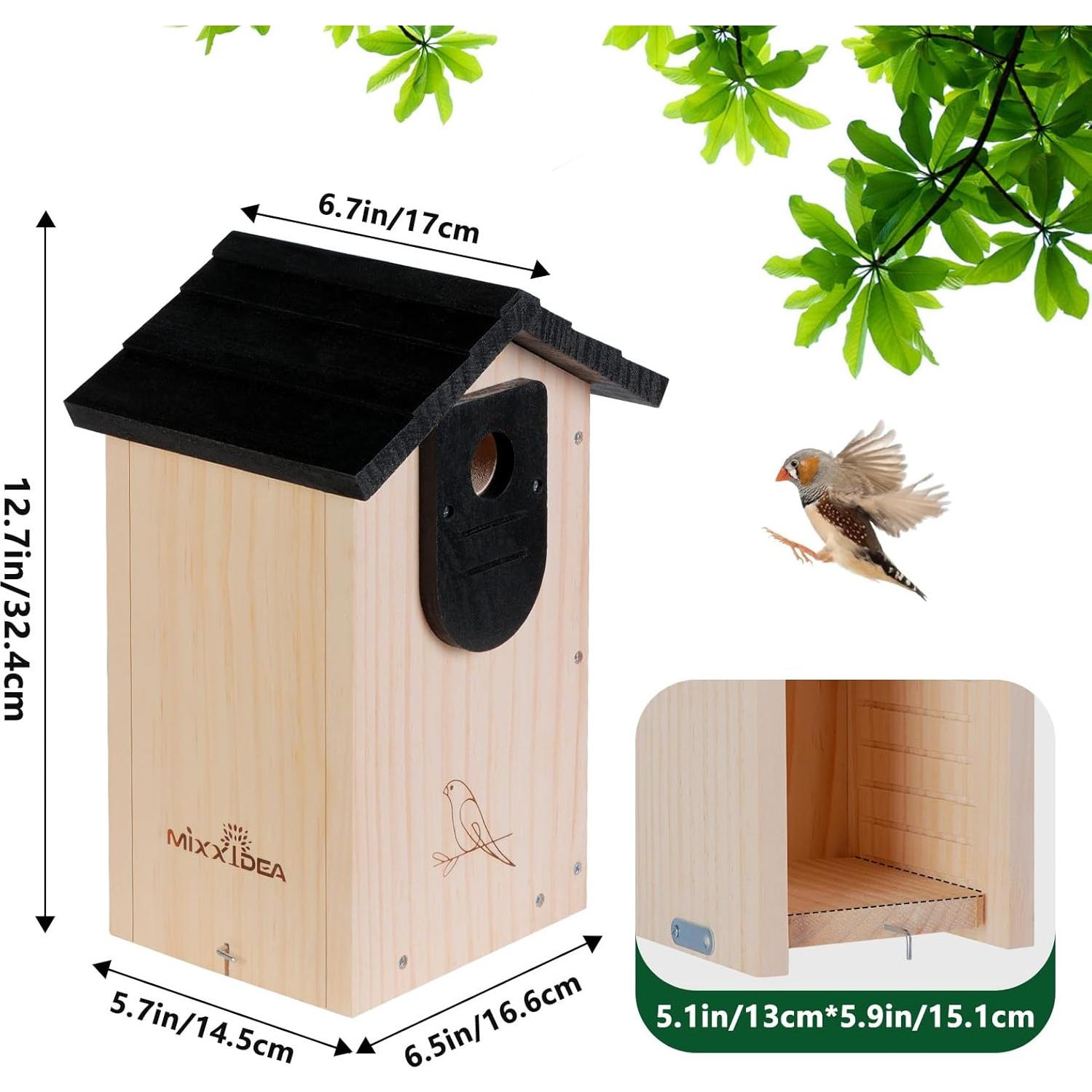 Casa para Aves MIXXIDEA Grande 32.3 cm Madera Resistente