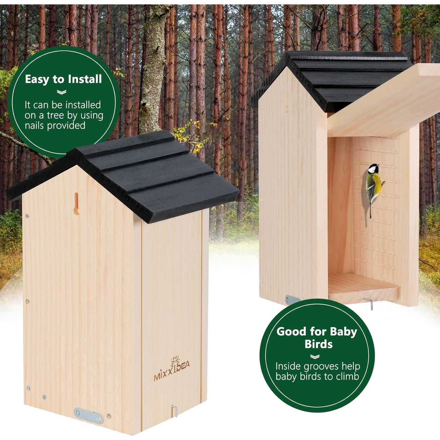 Casa para Aves MIXXIDEA Grande 32.3 cm Madera Resistente