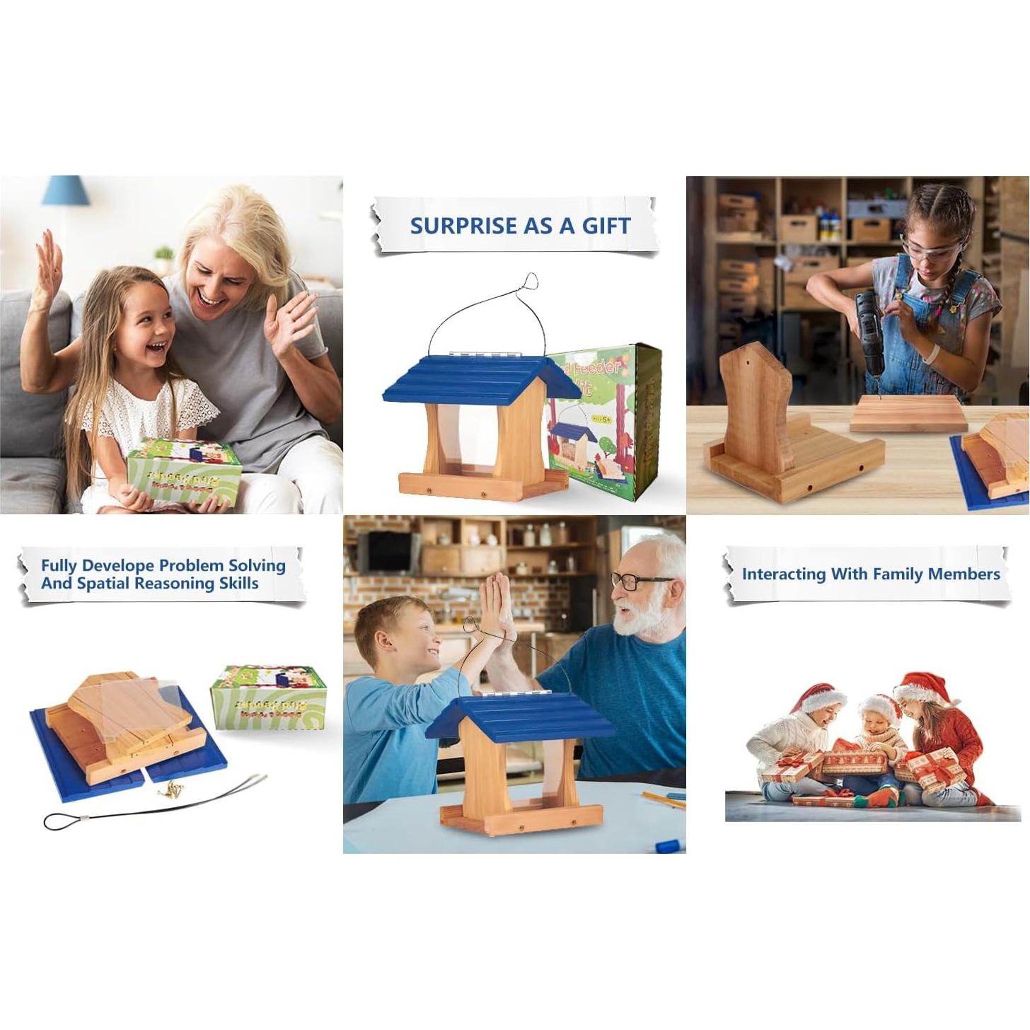 Comedero para Aves Cedar Alpha Colgante de Madera de Cedro