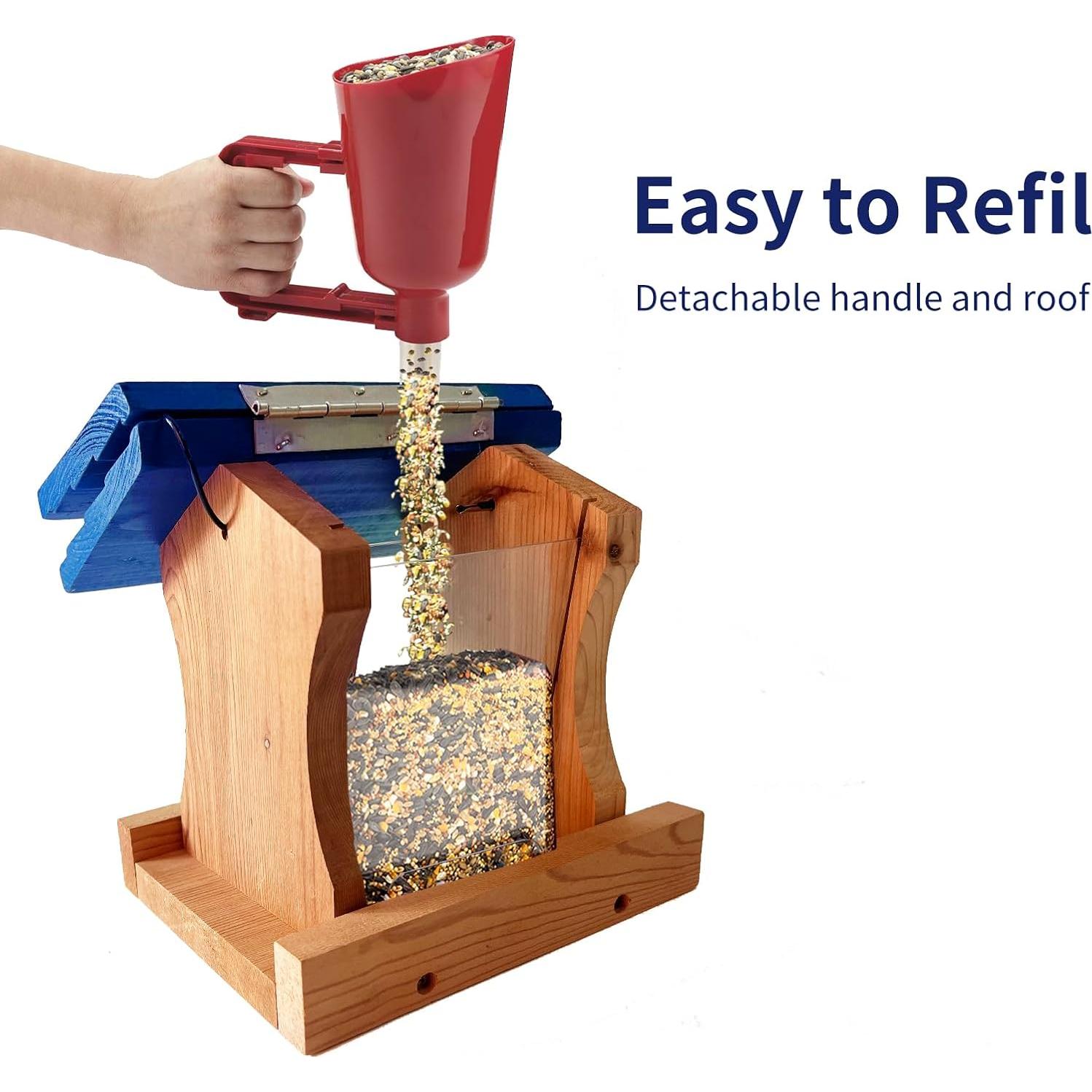 Comedero para Aves Cedar Alpha Colgante de Madera de Cedro