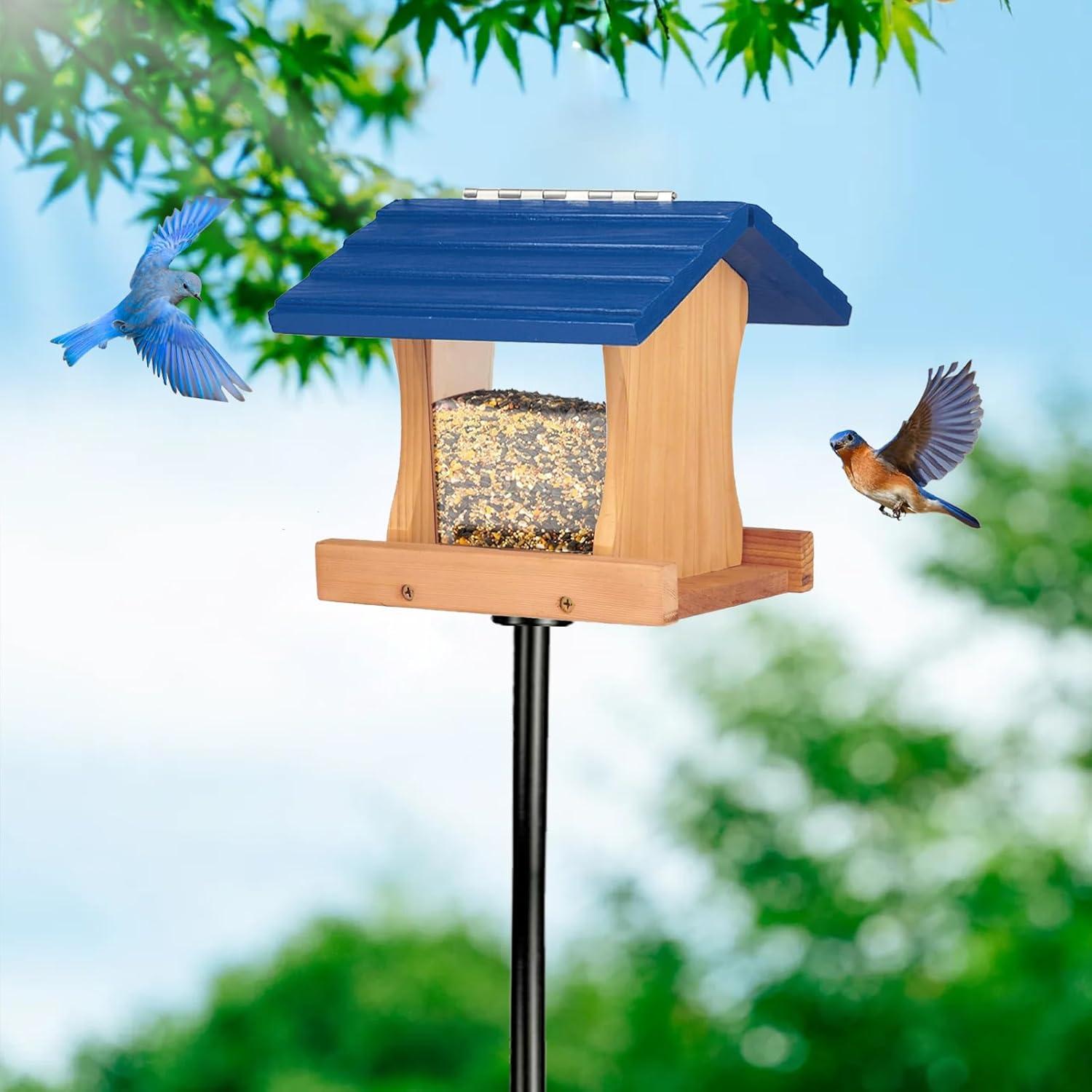 Comedero para Aves Cedar Alpha Colgante de Madera de Cedro