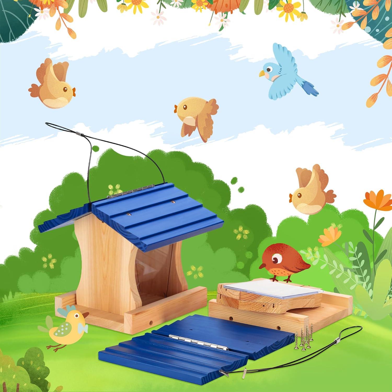 Comedero para Aves Cedar Alpha Colgante de Madera de Cedro