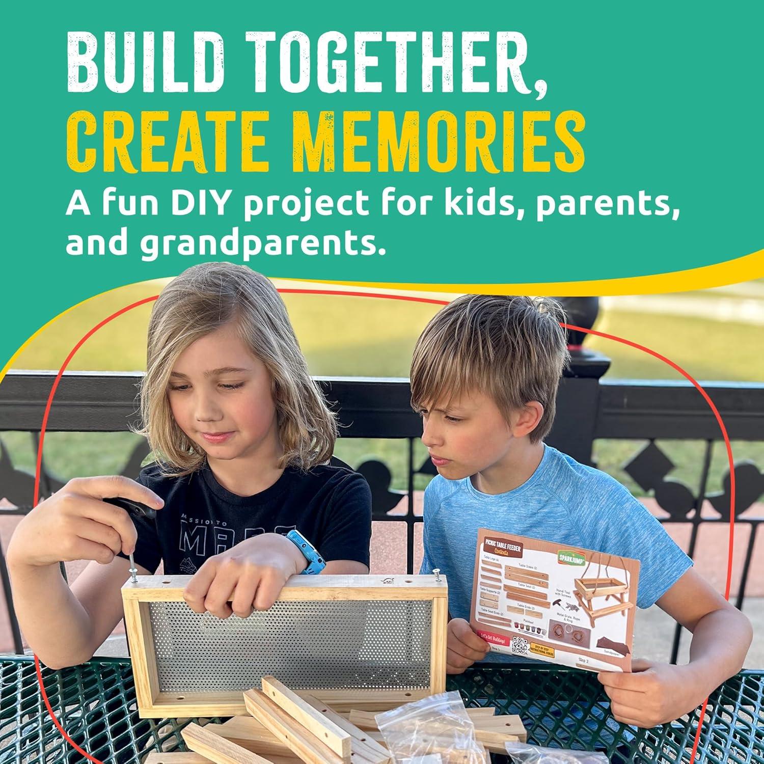 Alimentador de Mesa de Picnic SparkJump para Ardillas - Kit DIY