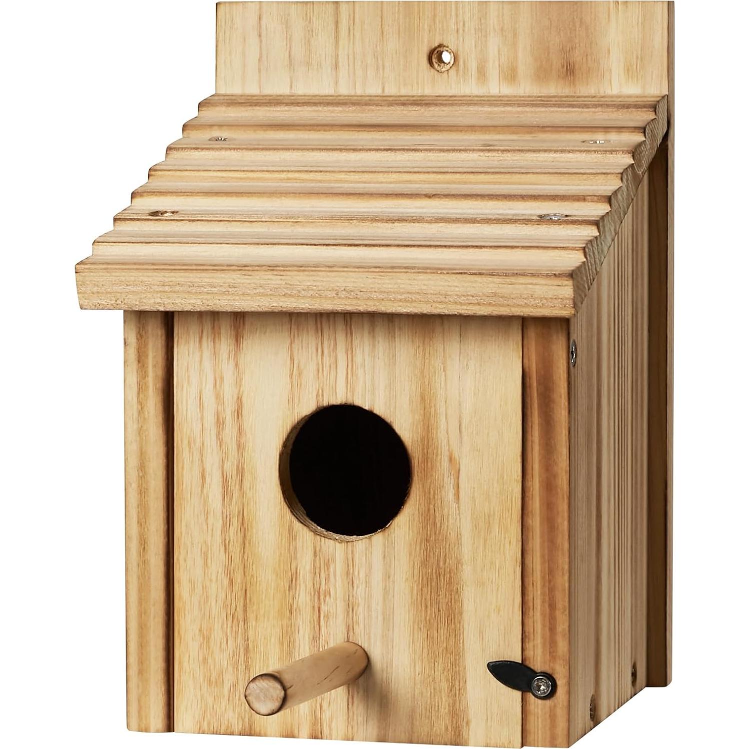 Casa para Aves de Madera NATUREYLWL DIY 22.1x15x15cm