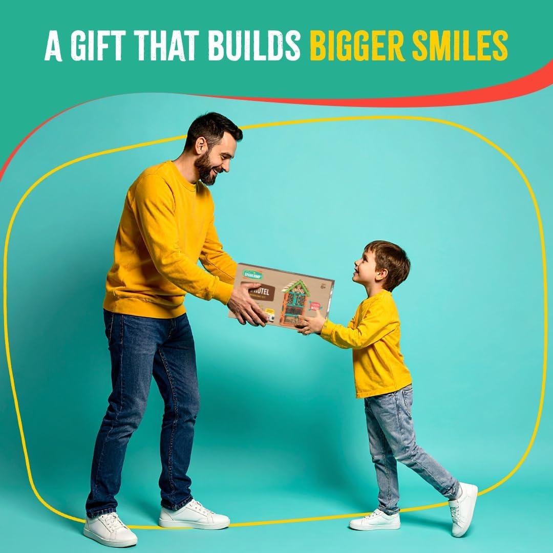 Kit Hotel para Insectos SparkJump - Madera de Cedro, Educativo