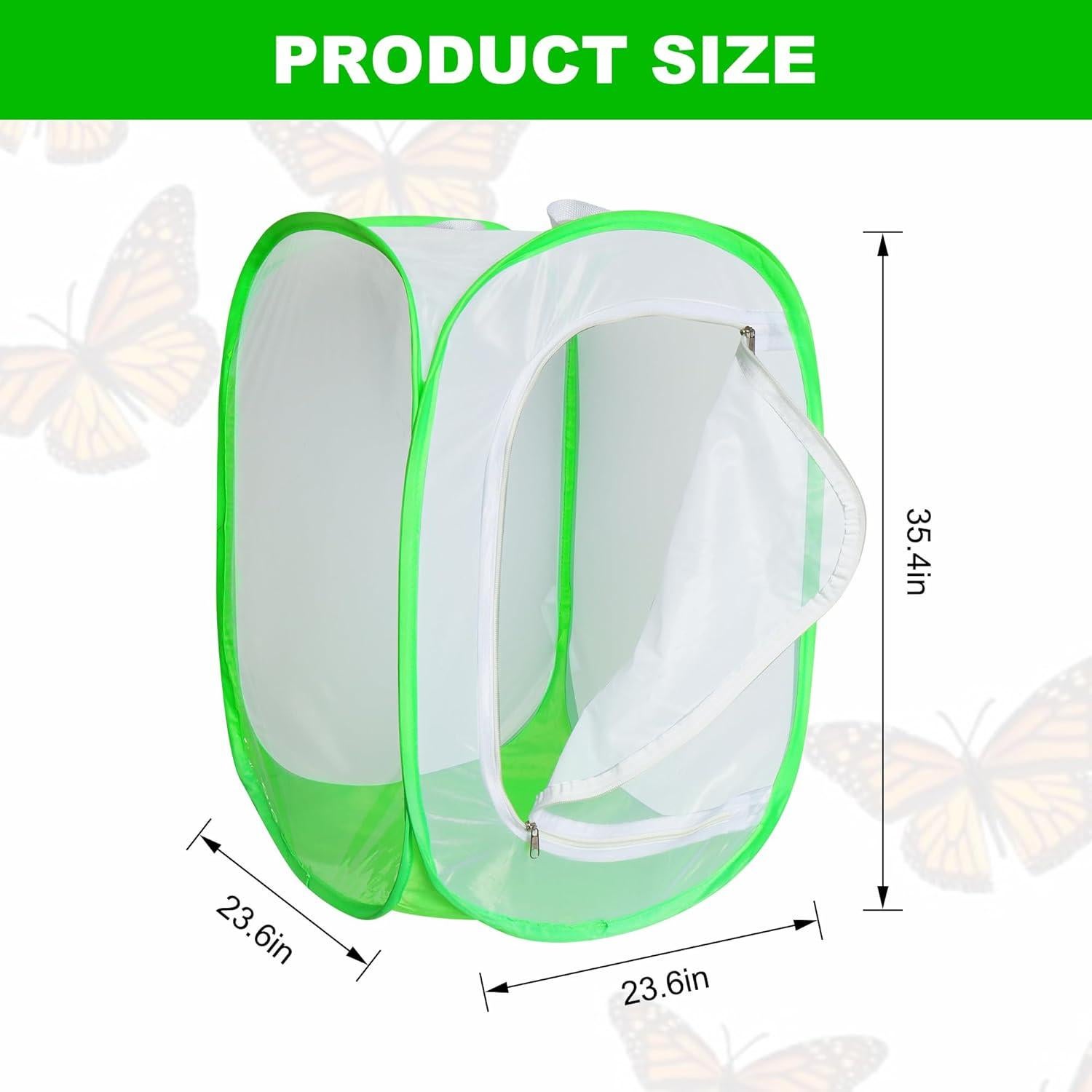 Jaula de Insectos Plegable Khsp5d 60x60x90 cm para Mariposas