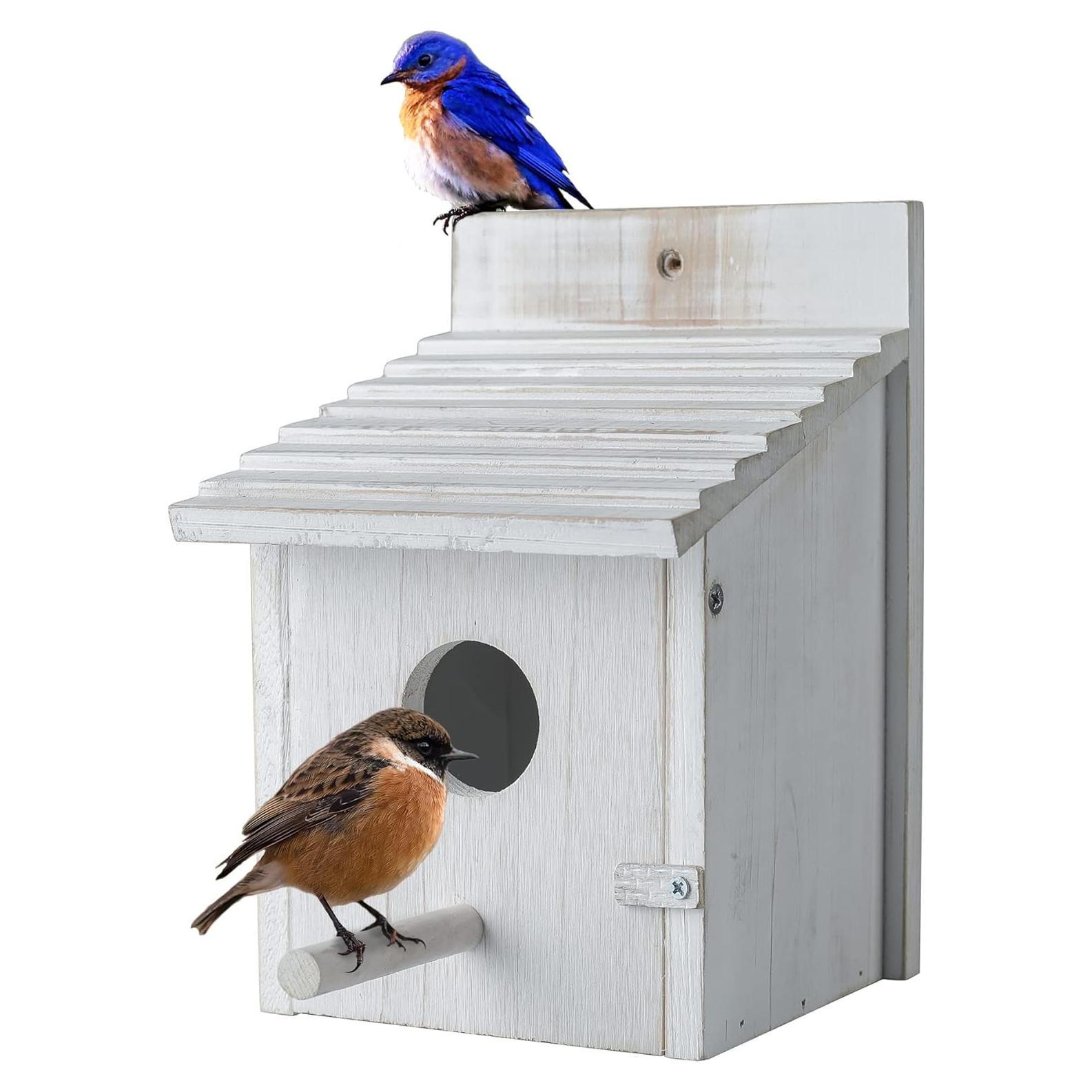 Casa para Aves Colgante CLACKIBUKVYZ de Madera 15x15x21.8cm