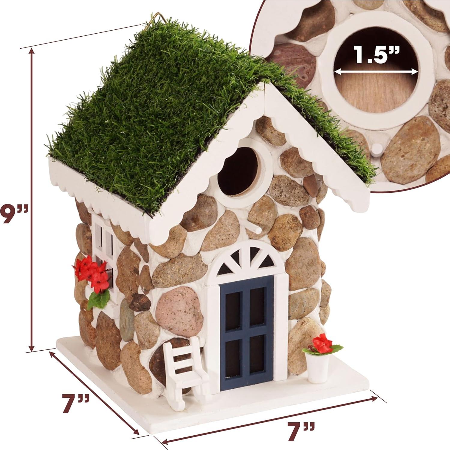 Casa para Aves Exterior MIXUMON con Techo Abatible 18.5cm