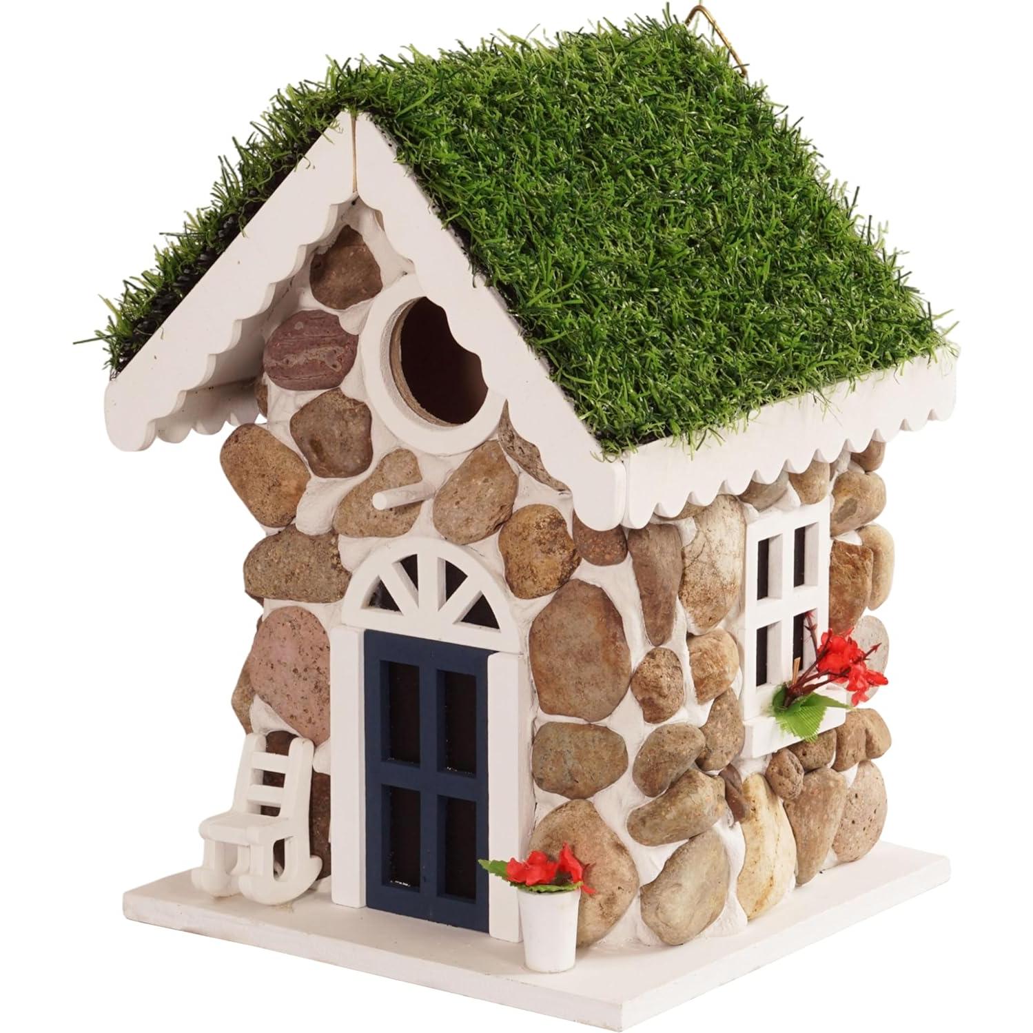 Casa para Aves Exterior MIXUMON con Techo Abatible 18.5cm