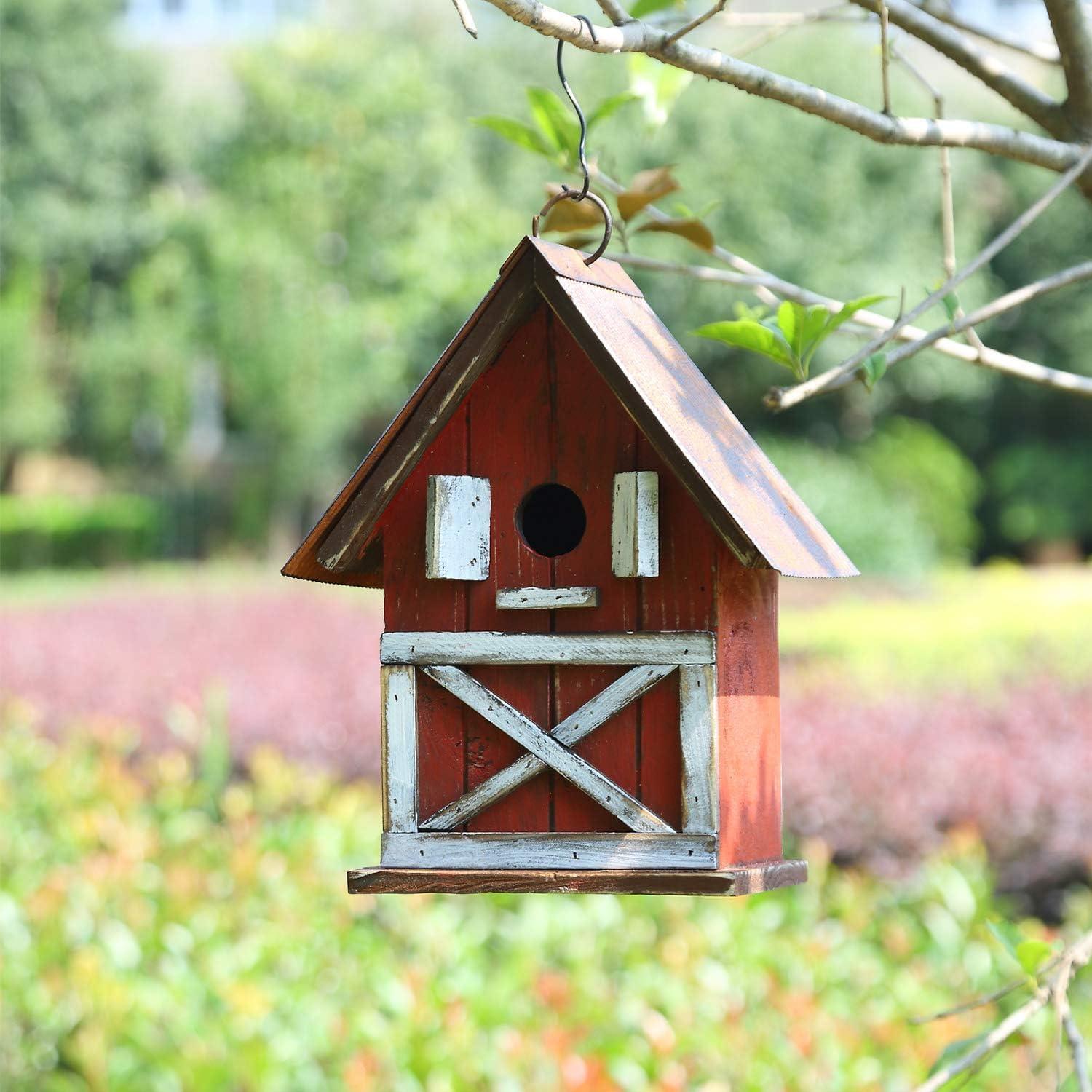 Casa de Pájaros Navideña Topadorn de Madera 26.67 cm