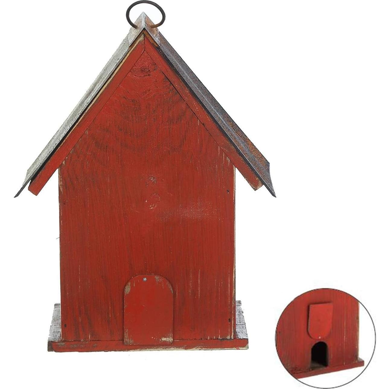 Casa de Pájaros Navideña Topadorn de Madera 26.67 cm