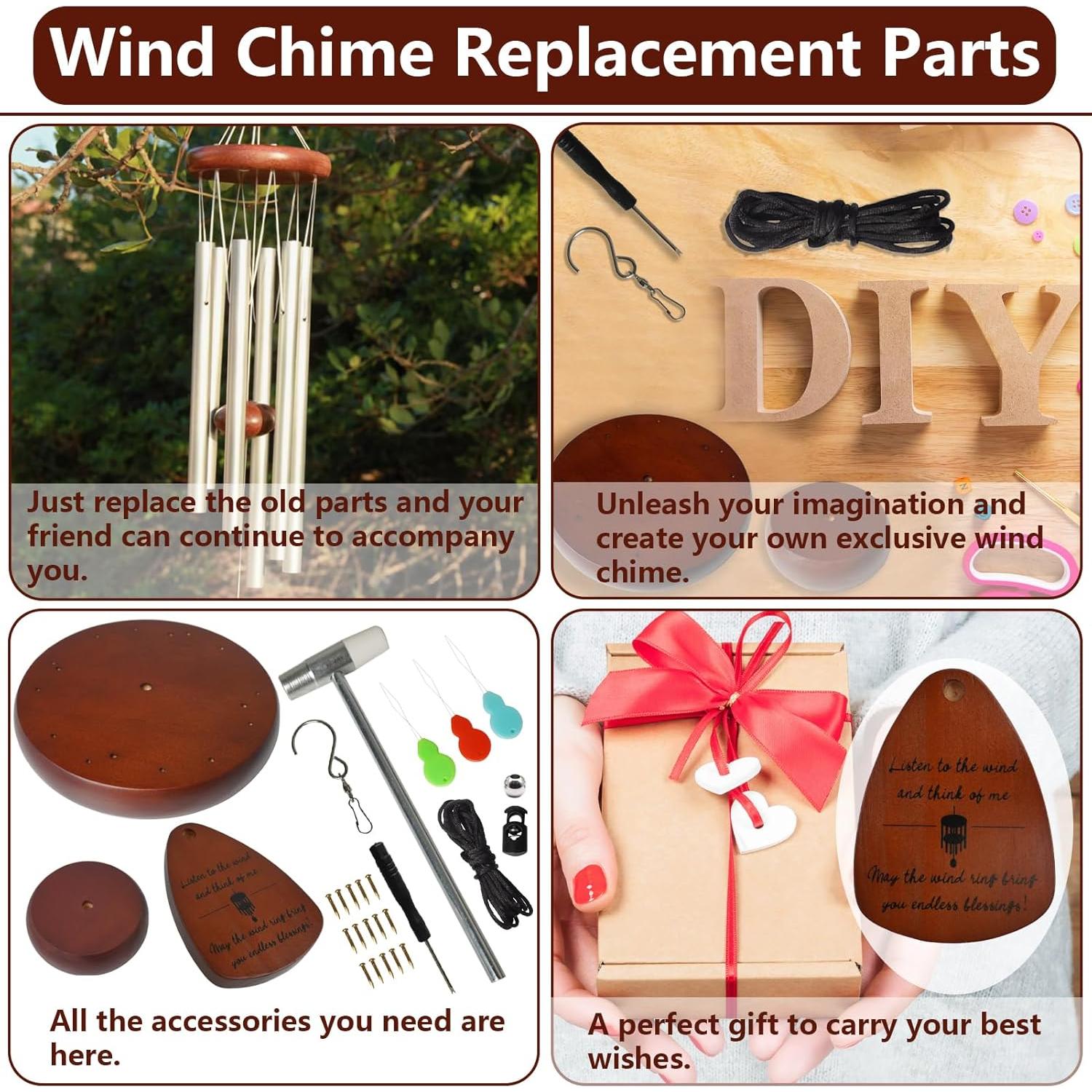 Kit de Reparación Campanas de Viento SPNKMJUJ 28 PZS Madera