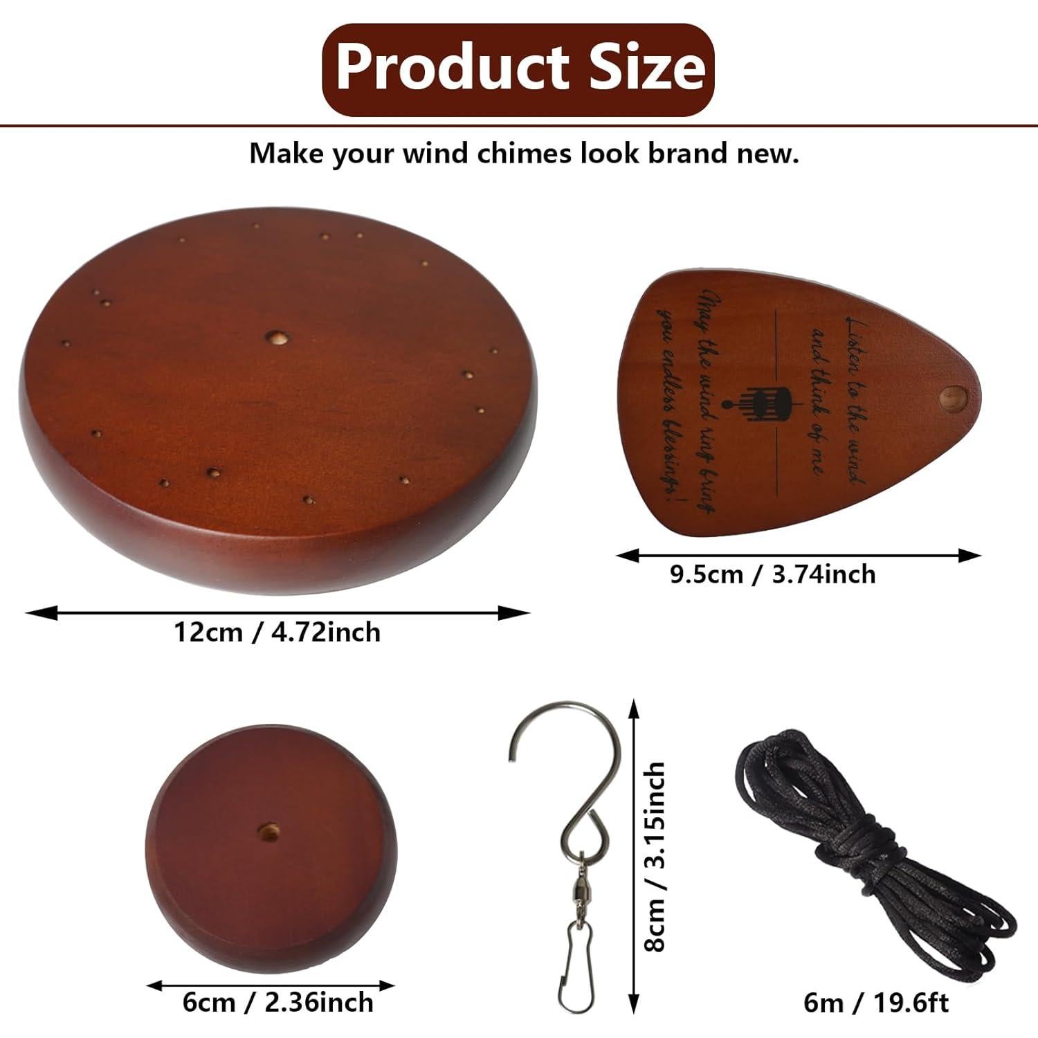 Kit de Reparación Campanas de Viento SPNKMJUJ 28 PZS Madera