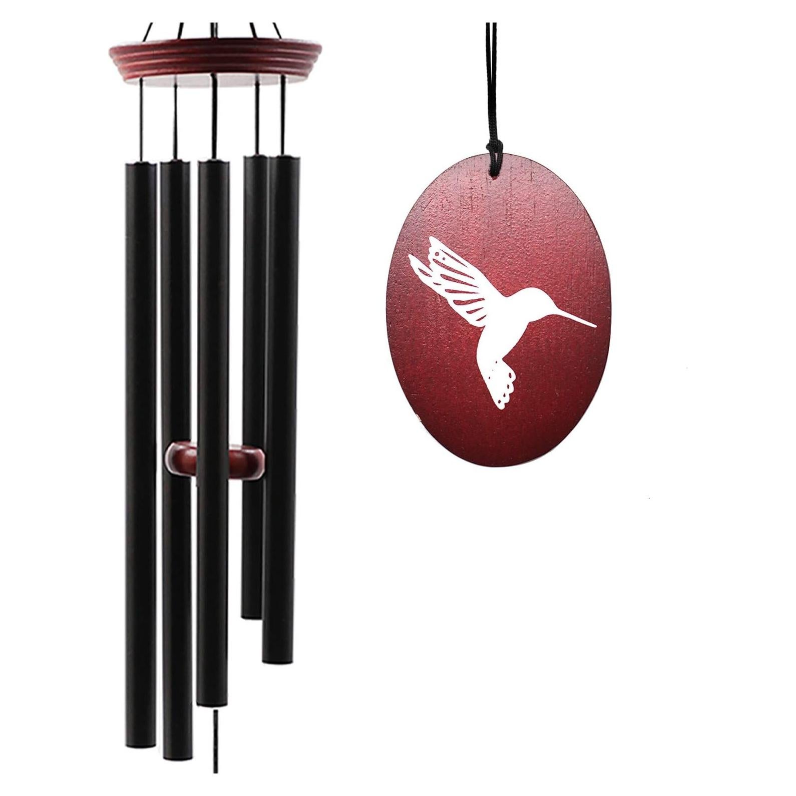 Campana de Viento Howarmer 83.82 cm Colibrí Rojo Exterior