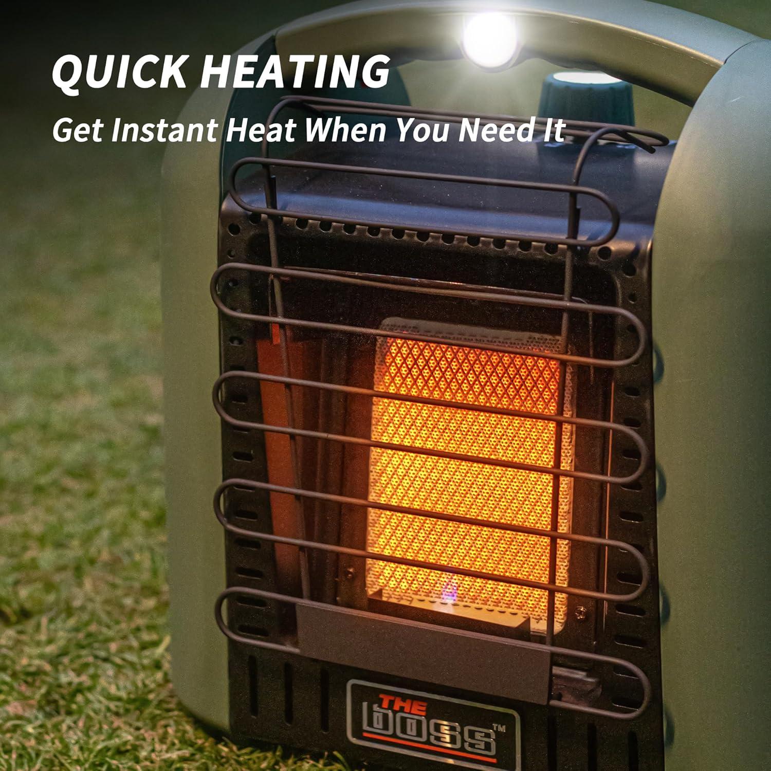 Calentador de Propano EL JEFE 6000 BTU Portátil Verde