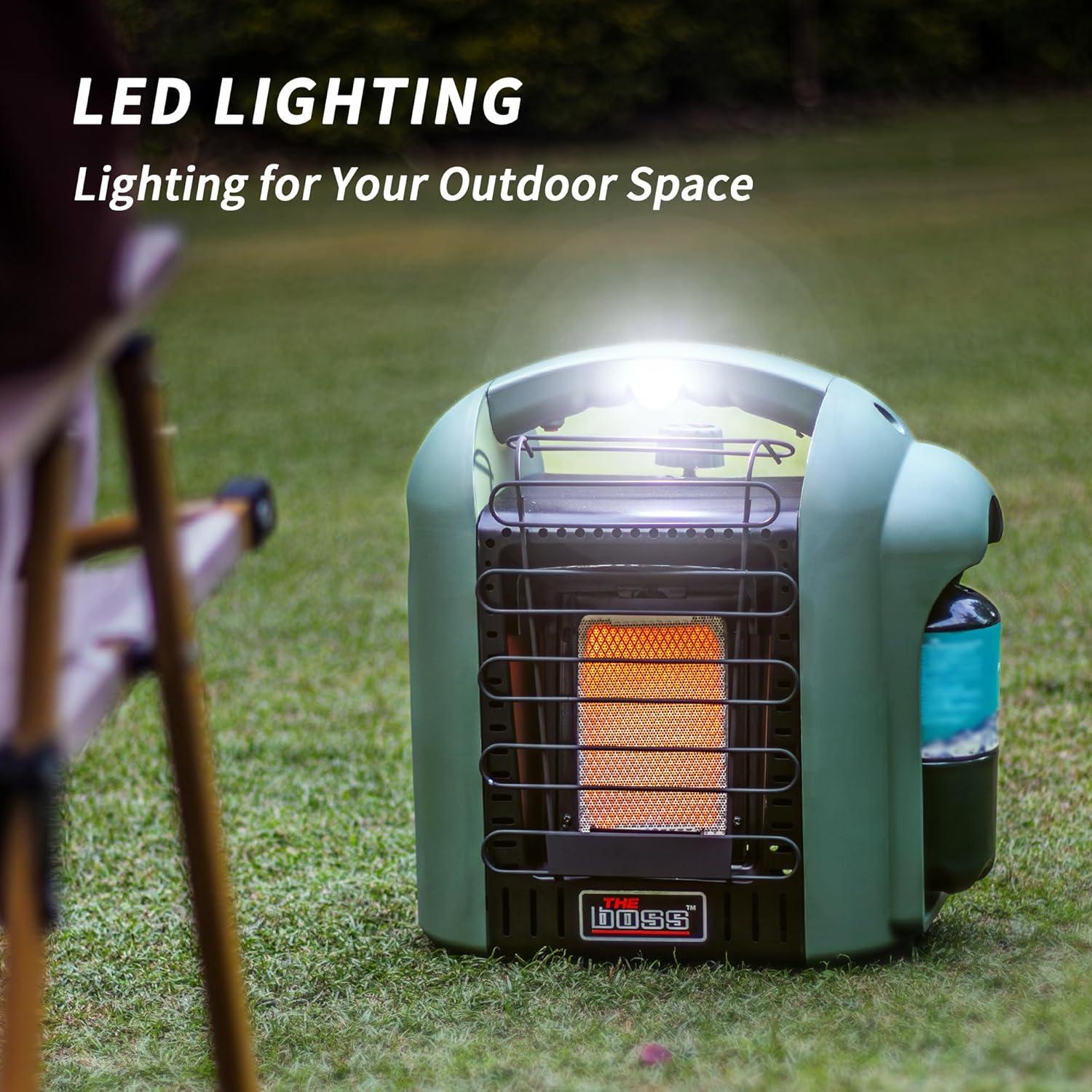 Calentador de Propano EL JEFE 6000 BTU Portátil Verde