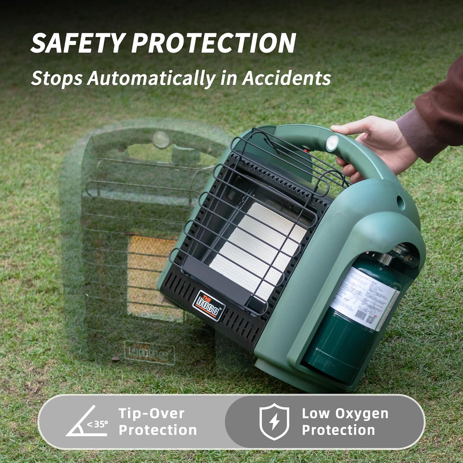 Calentador de Propano EL JEFE 6000 BTU Portátil Verde