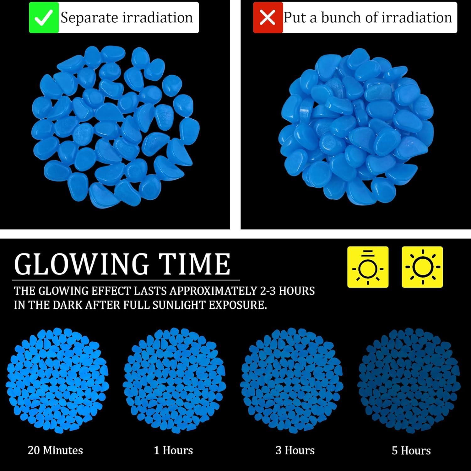 Rocas Brillantes en la Oscuridad 1.6kg 25-27mm Kaiyuan Dynasty