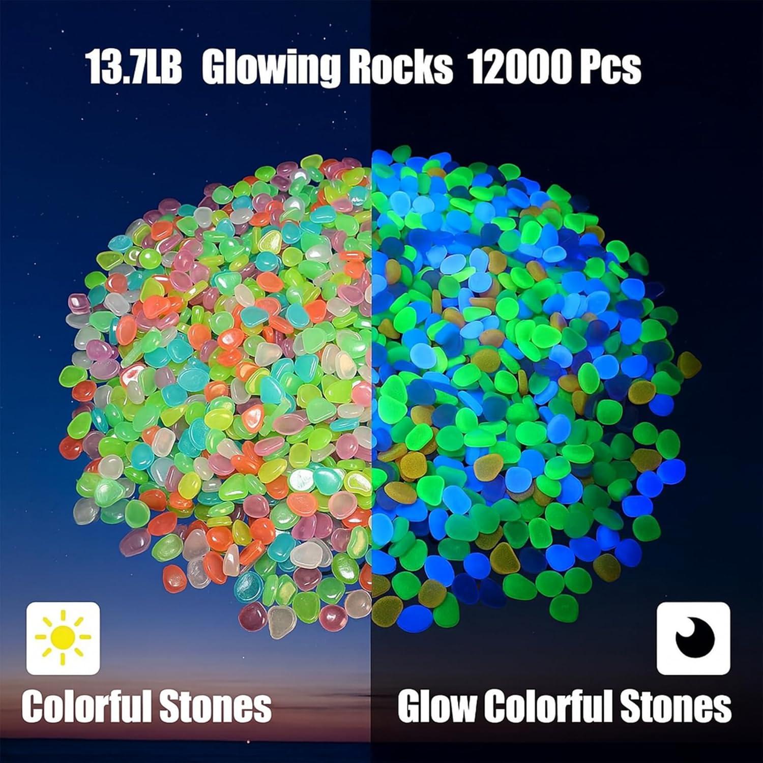 12000 Rocas Coloridas que Brillan en la Oscuridad TREEHAC