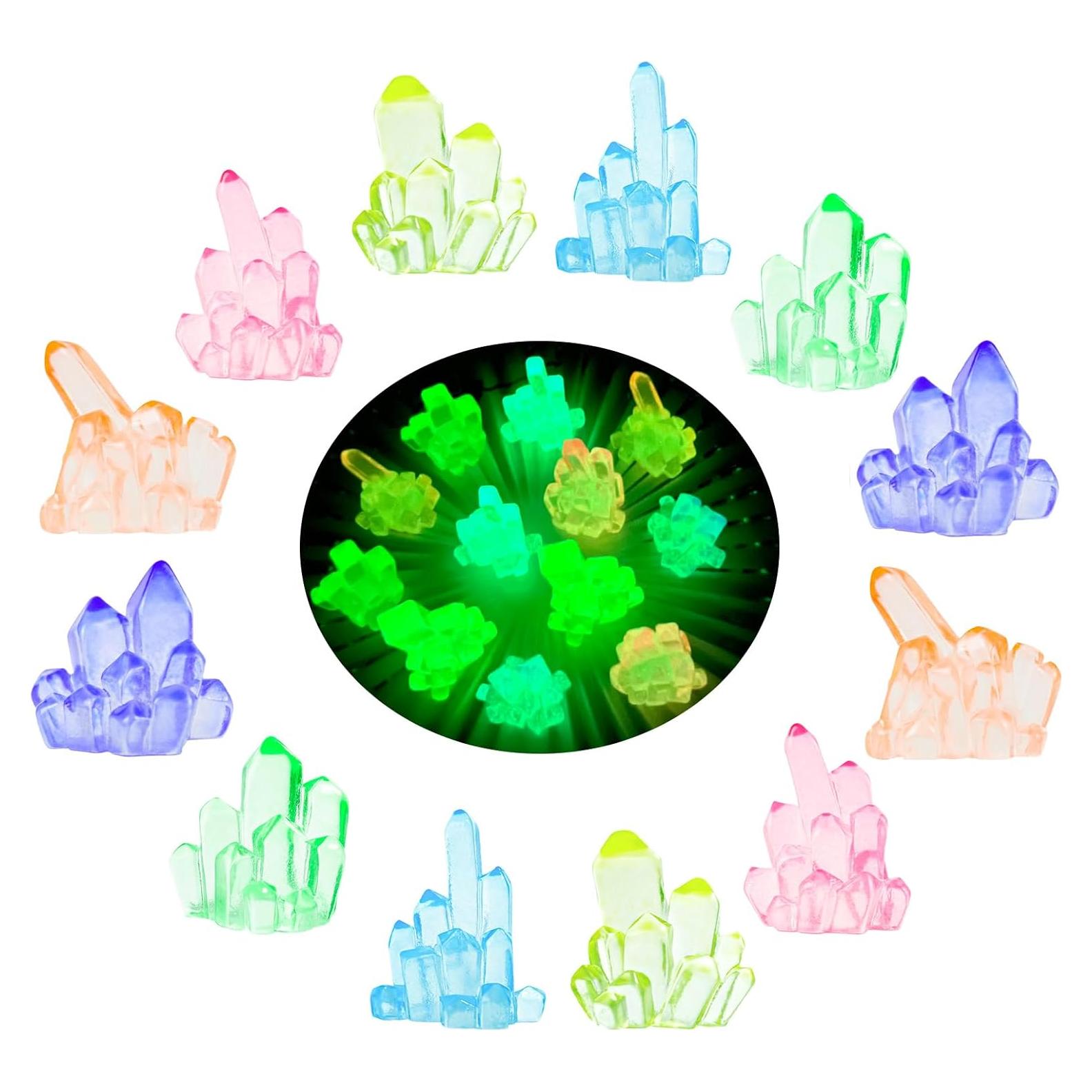 Piedras Brillantes MIUPOO para Acuario y Decoración, 12 Piezas