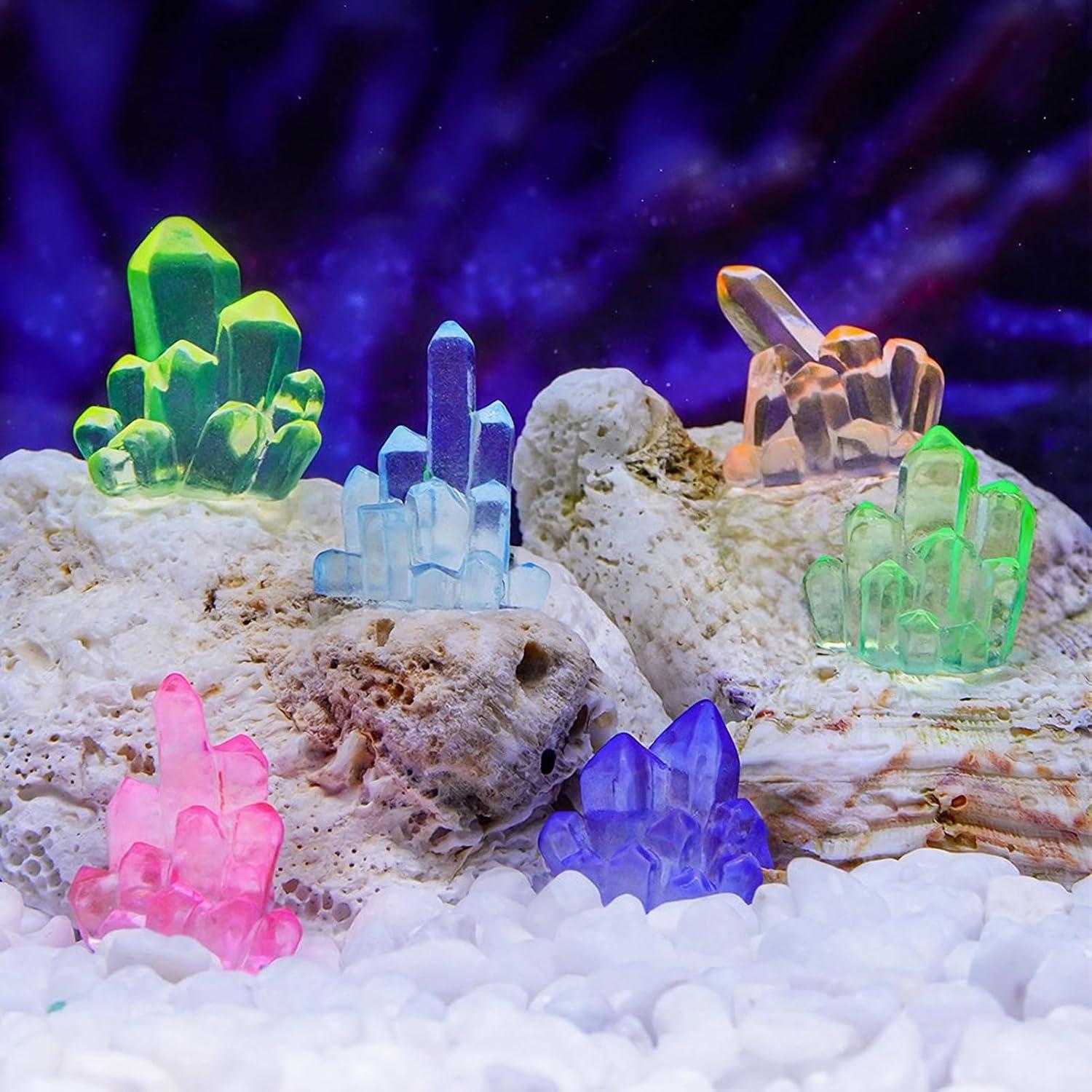 Piedras Brillantes MIUPOO para Acuario y Decoración, 12 Piezas