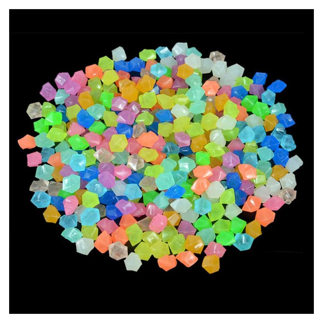 Rocas Luminiscentes Muzero 100pcs para Decoración y Acuarios