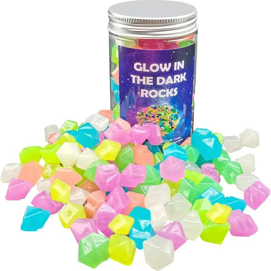 Rocas Luminiscentes Muzero 100pcs para Decoración y Acuarios