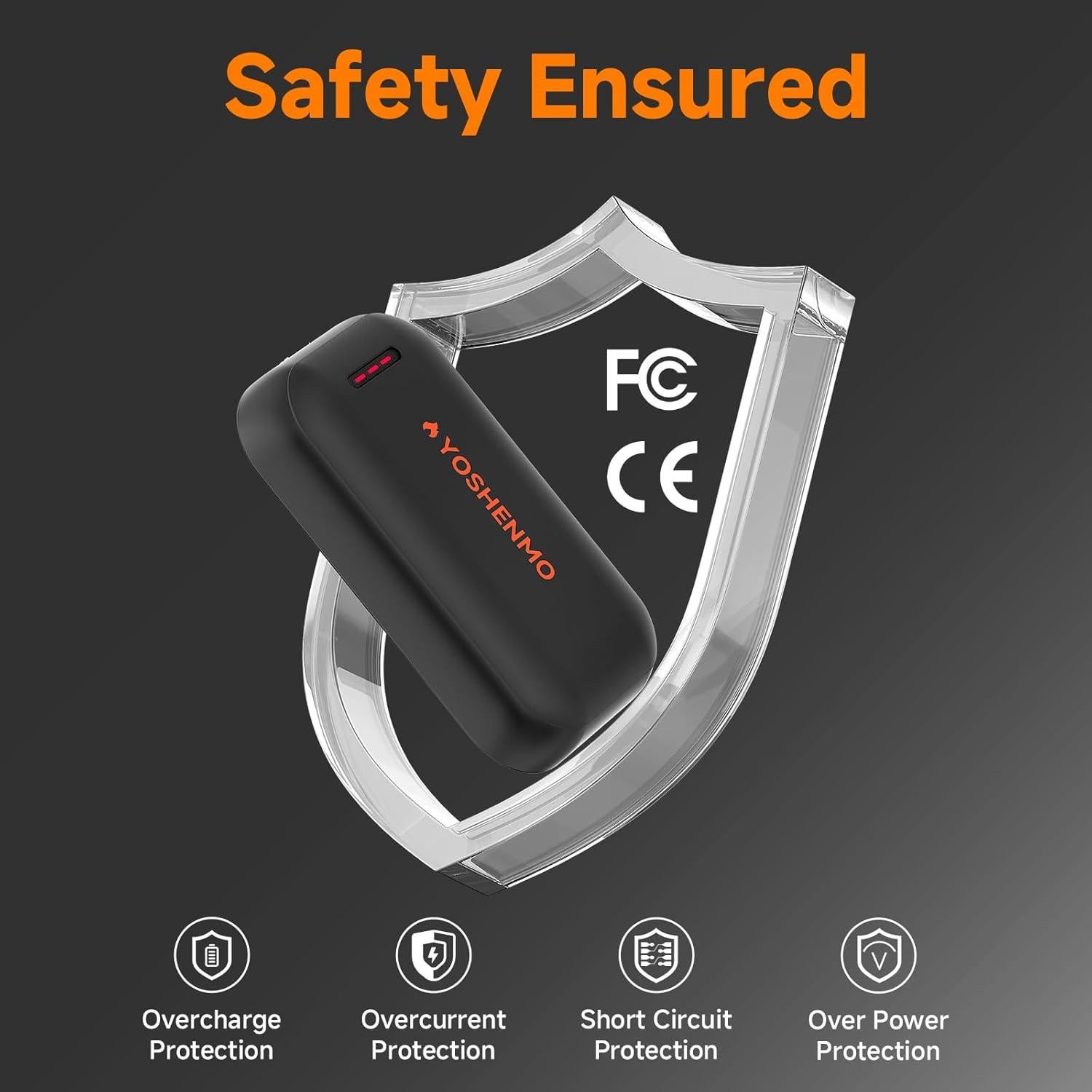 Calentador de Manos Eléctrico YOSHENMO A403 20Hrs Calor Reutilizable