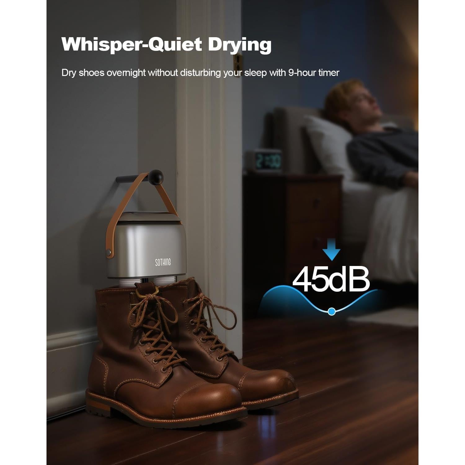 Secador de Zapatos Portátil SOTHING DSHJ-S-2101 95W Ozono