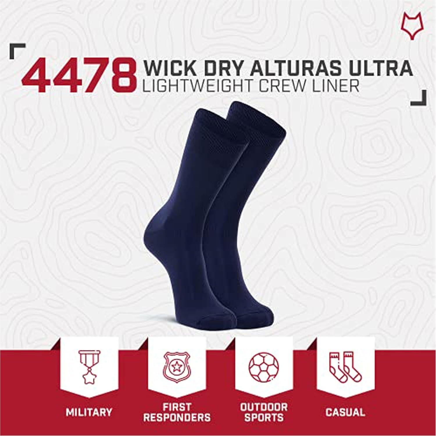 Calcetines Liner Ultra-Ligero Fox River Alturas para Hombre y Mujer