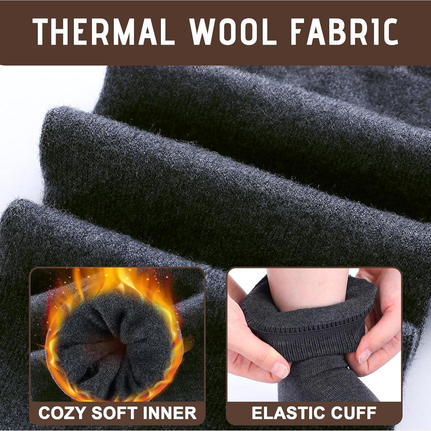 4 Pares Calcetines de Lana Merino Ligeros para Senderismo