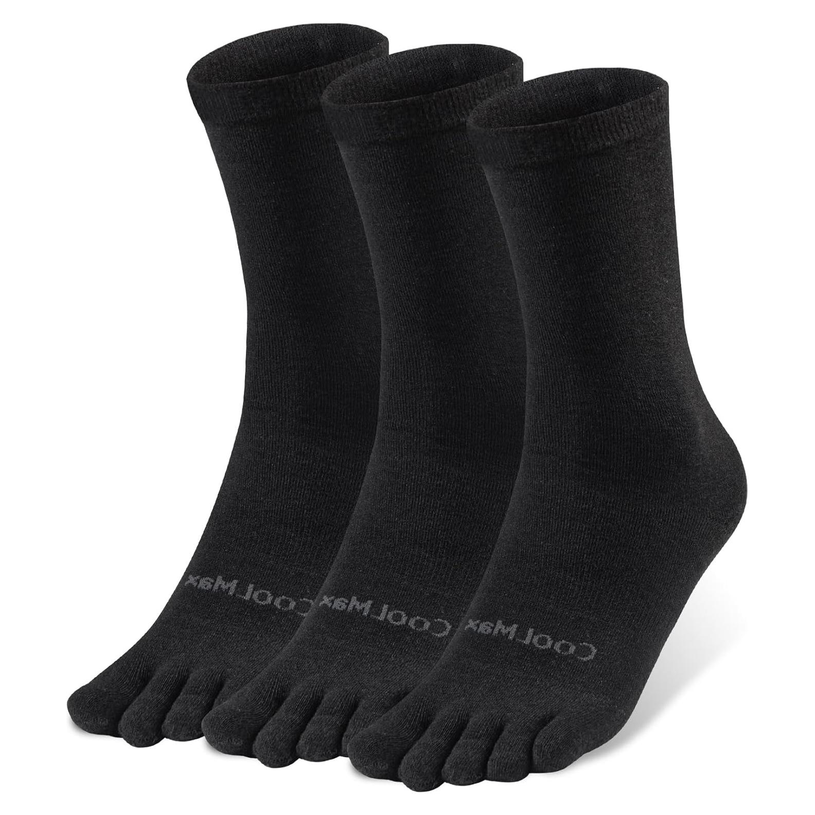 Calcetines Liner de Dedos Cool-max para Correr - 3 Pares